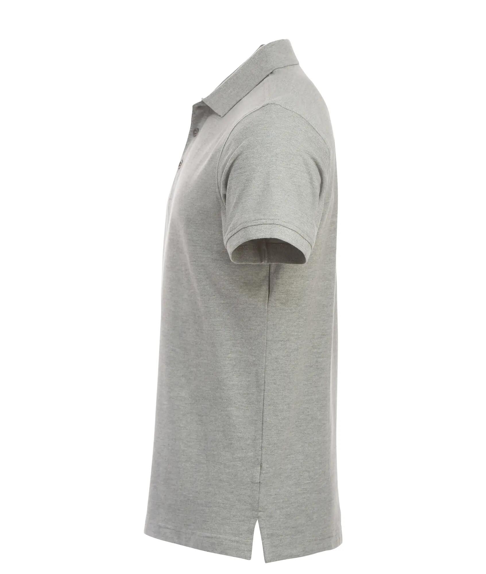 clique Classic Lincoln S/S polo manga curta corte moderno – grey melange 3/4
