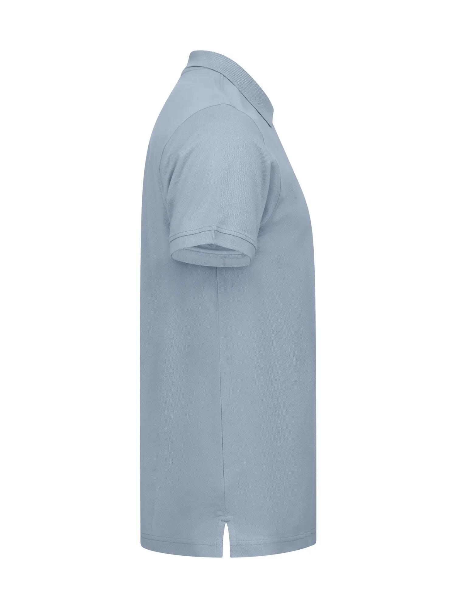 clique Classic Lincoln S/S Polo aus Baumwolle, moderne Passform – Soft Blue 3/4