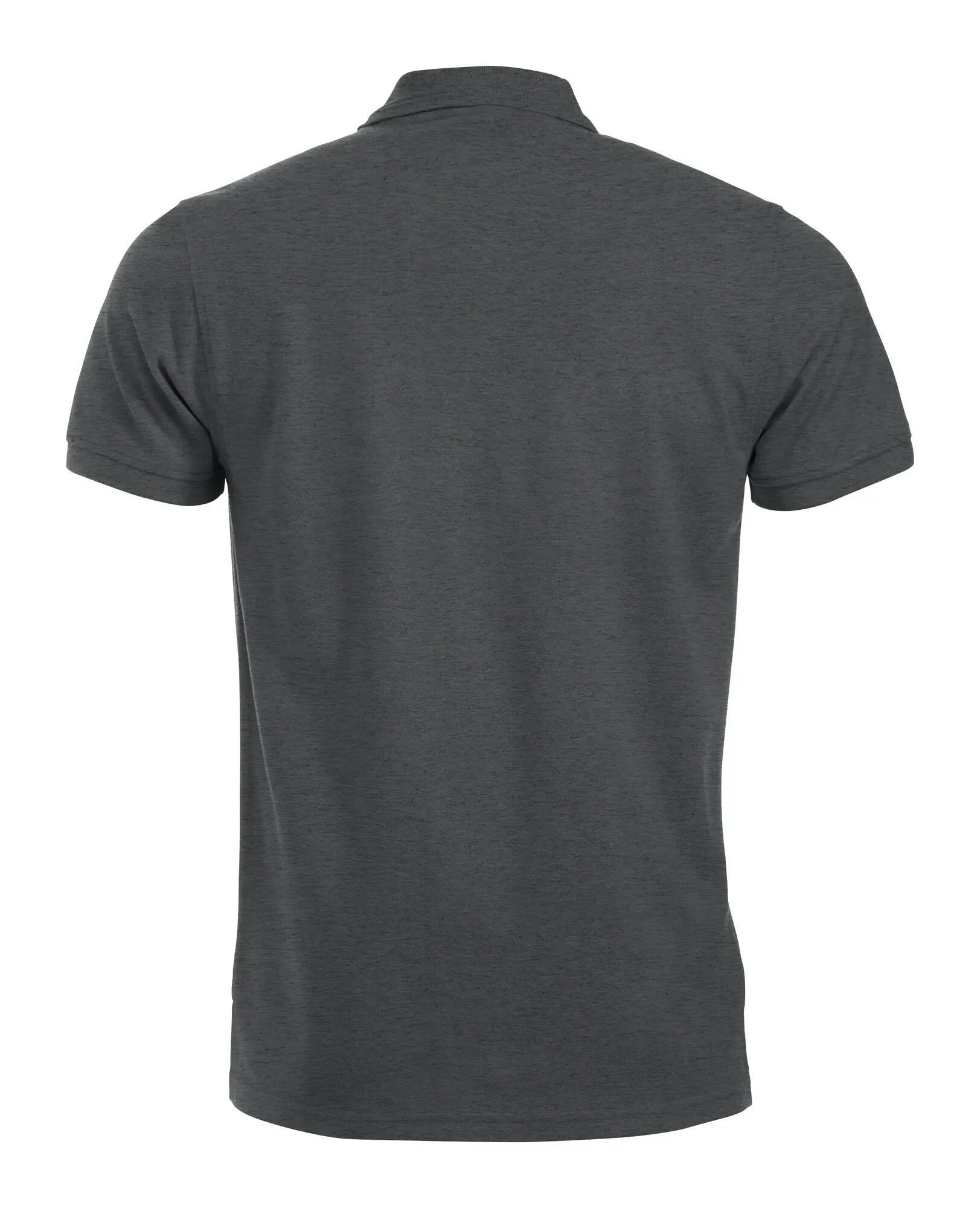 clique Polo Manhattan em anthracite melange com riscas jacquard 3/4