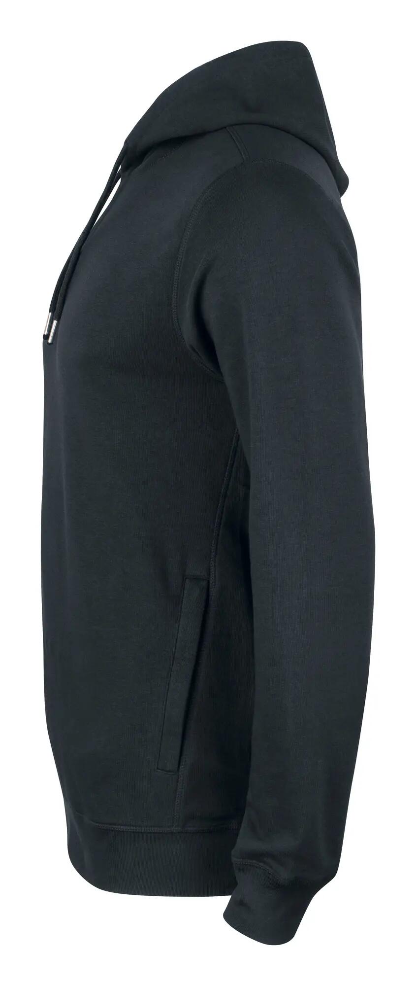 clique Premium OC Hoody – sweat com capuz em algodão orgânico – black 3/4