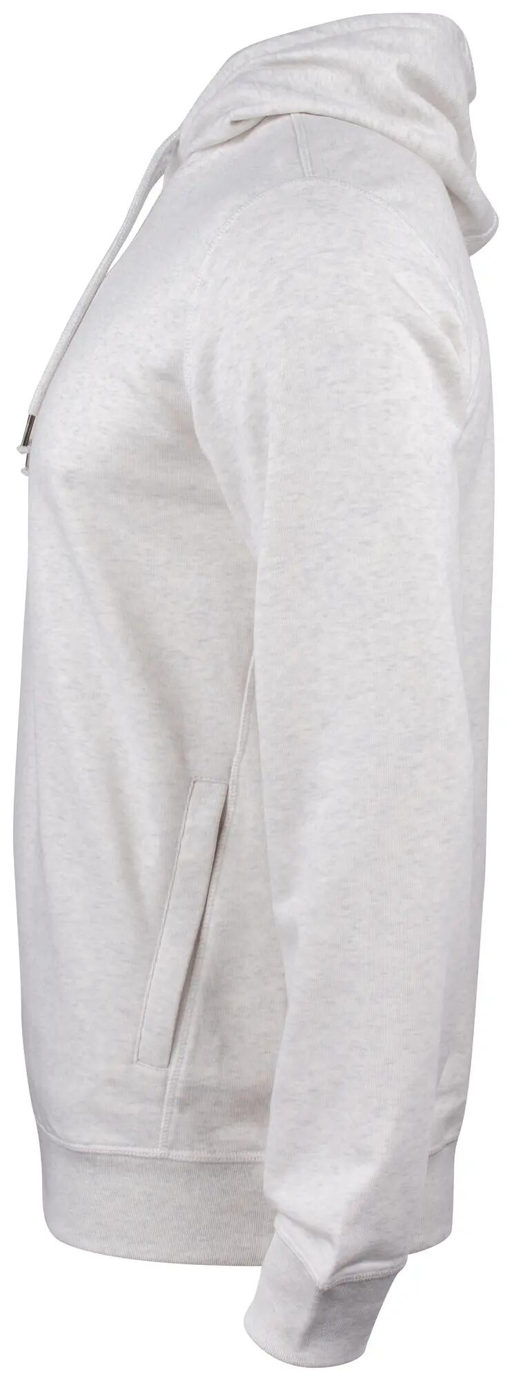 clique Premium OC Hoody algodão orgânico e poliéster reciclado – nature melange 3/4