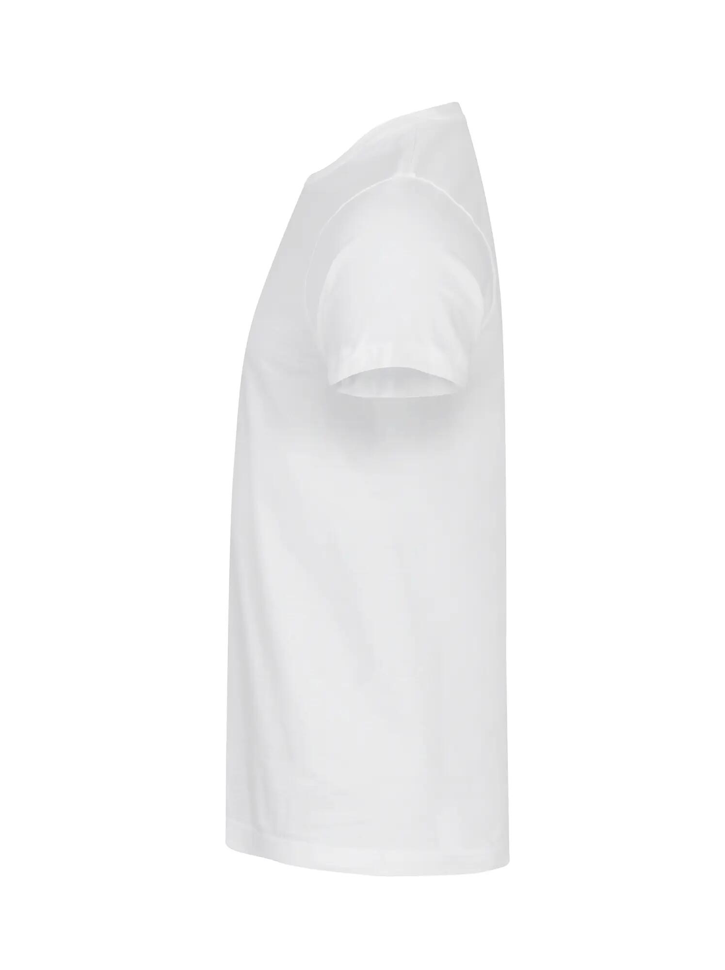 clique Basic-T T-shirt homem em algodão, corte ajustado – Offwhite 4/5