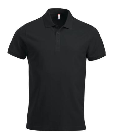 clique Classic Lincoln S/S polo homme — coupe moderne, noir – black