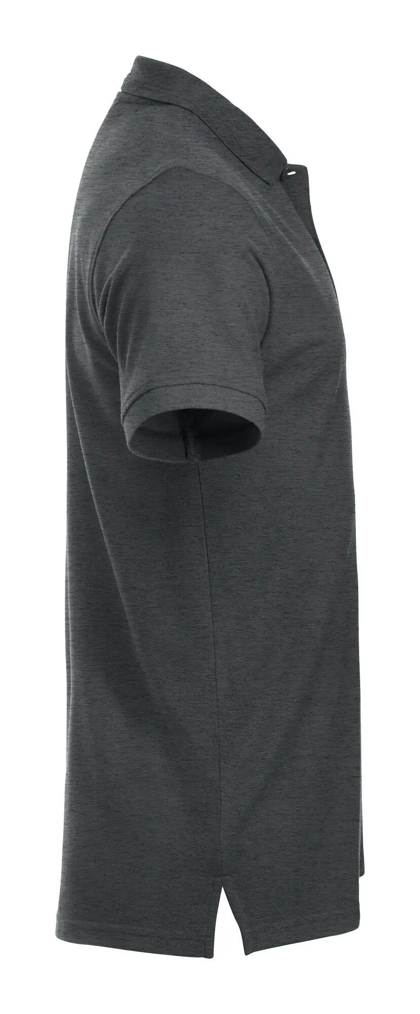 clique Polo Manhattan em anthracite melange com riscas jacquard 2/4