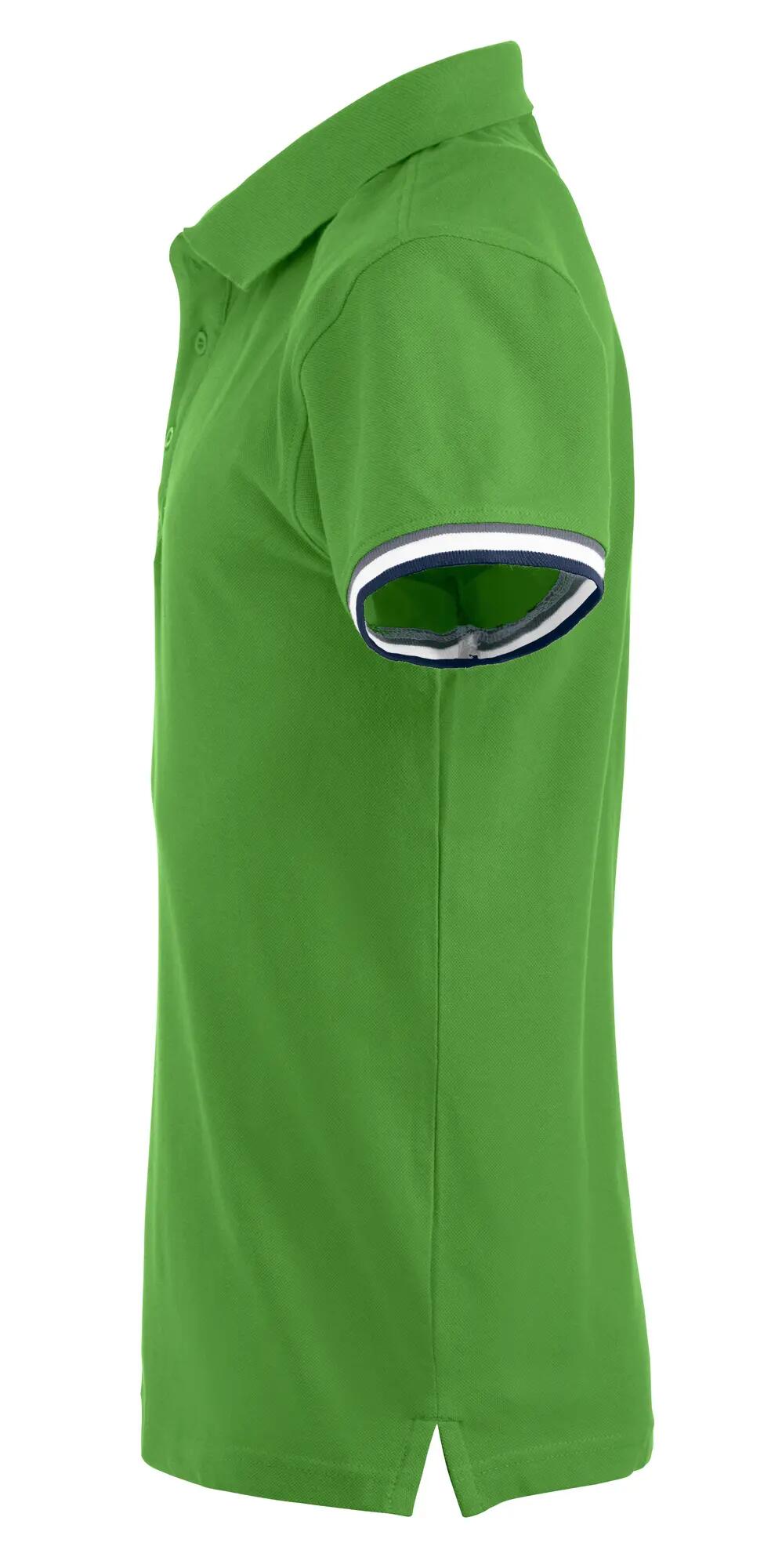 clique Herren-Poloshirt Newton aus ringgesponnener Baumwolle – dreifarbiger 3/4