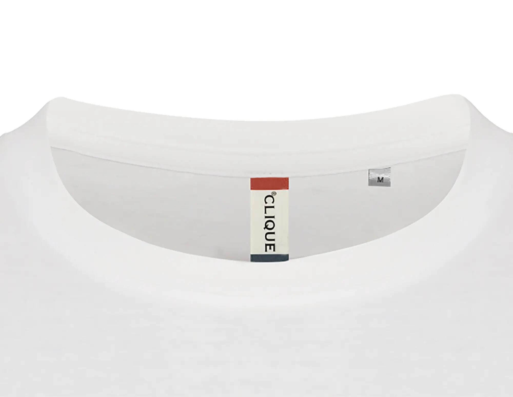 clique Basic-T T-shirt homem em algodão, corte ajustado – Offwhite 3/5