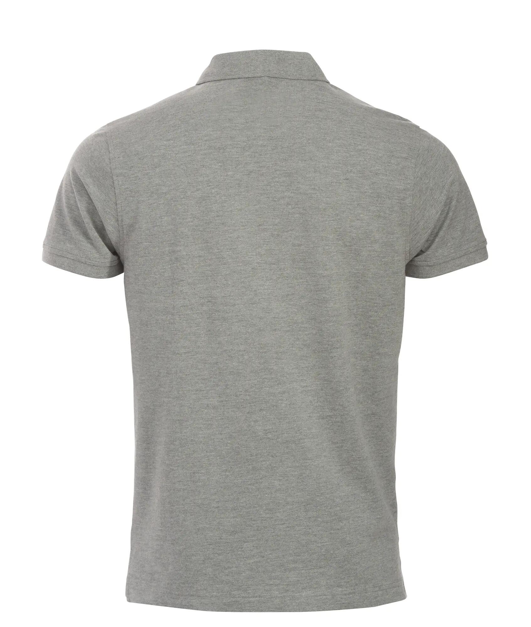 clique Classic Lincoln S/S polo manga curta corte moderno – grey melange 2/4