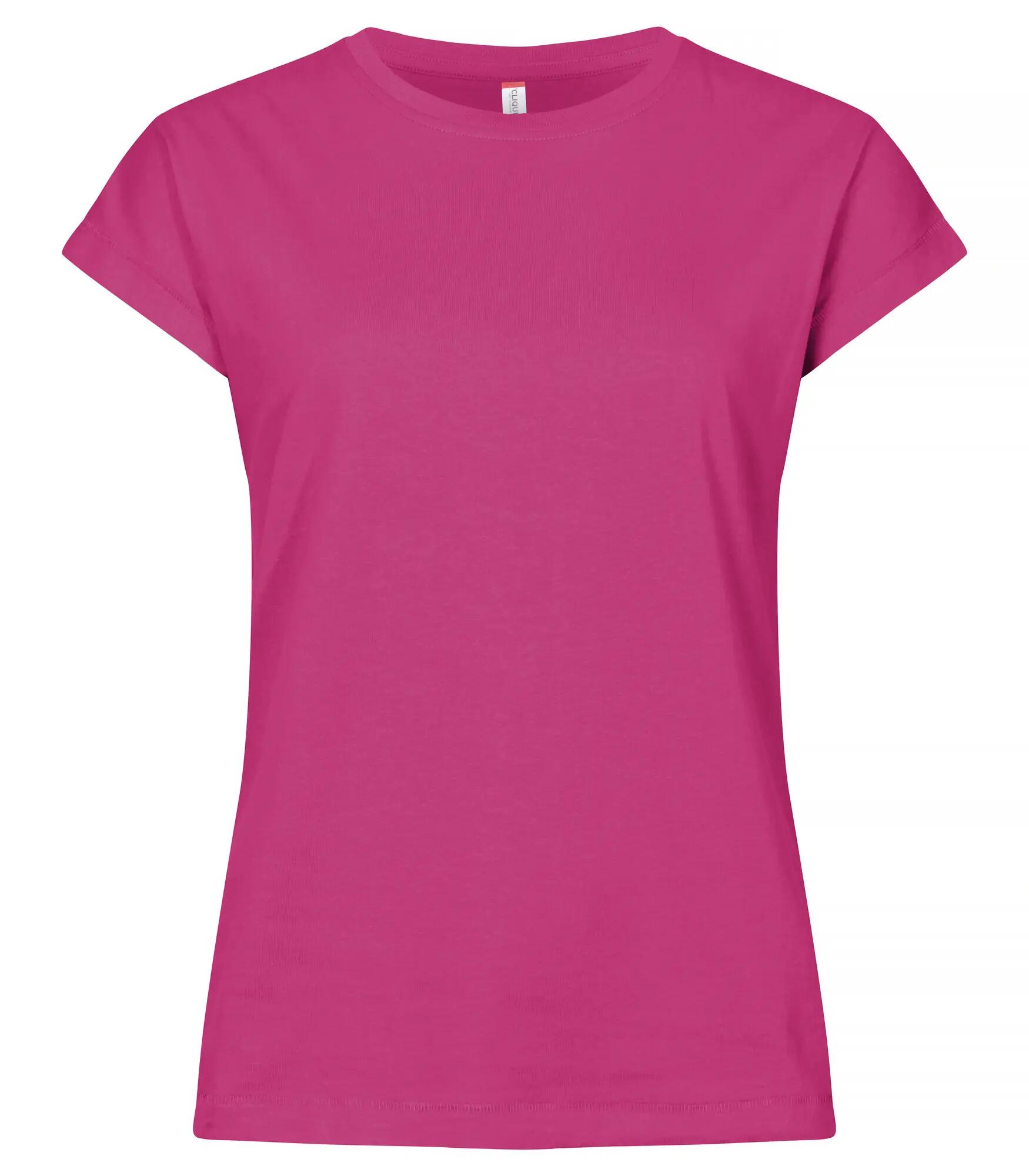 clique Fashion Top Women - Damen-T‑Shirt, entspannte Passform – Bright Cerise 1/4