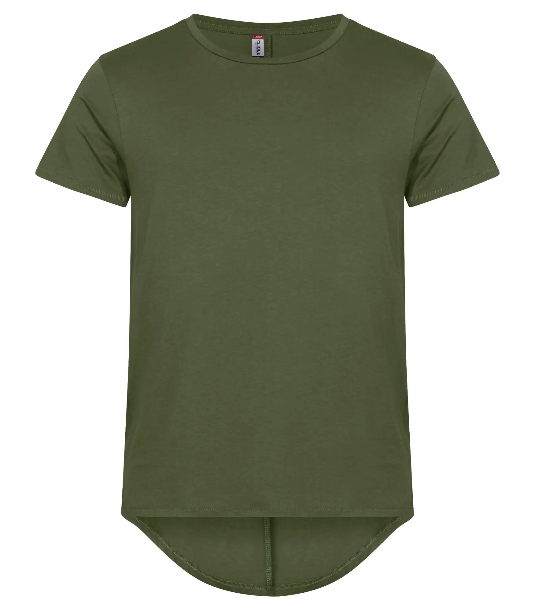clique Herren T‑Shirt Brooklyn lockere Passform 100% Baumwolle – olive Green 1/4