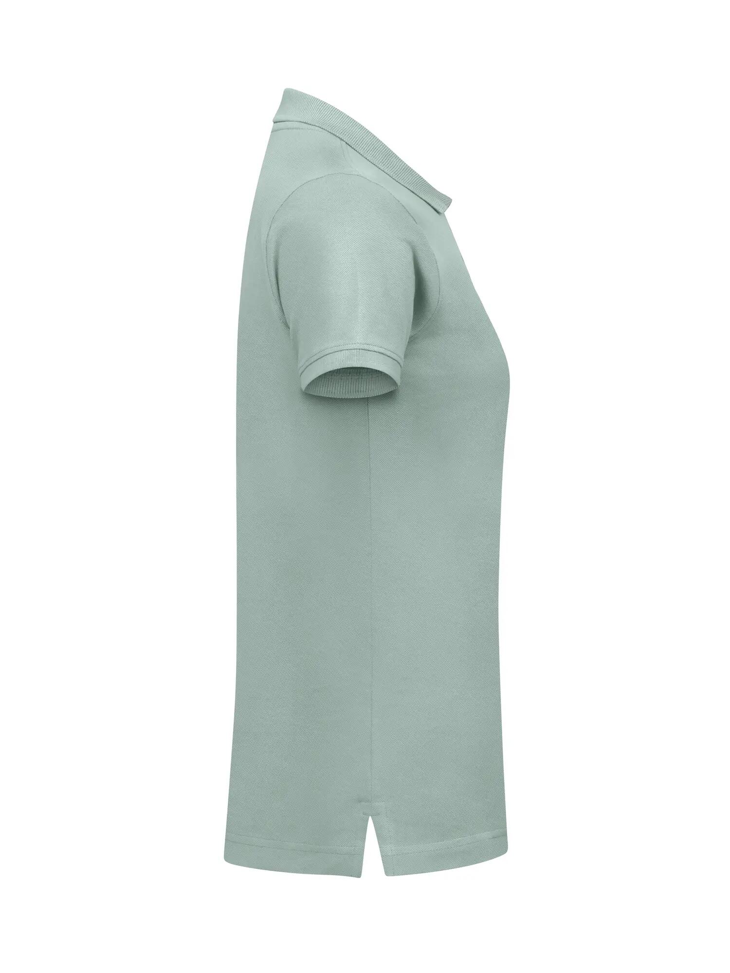 clique Classic Marion S/S Polo – corte moderno, 100% algodão – Sage Green 4/4
