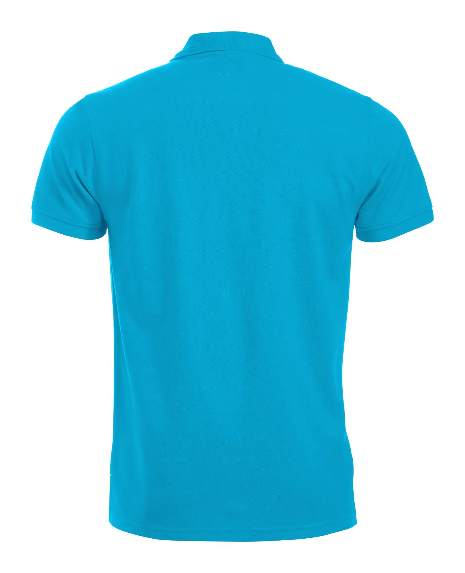 clique Polo Manhattan da uomo – tinta turchese con righe jacquard – turquoise 2/4