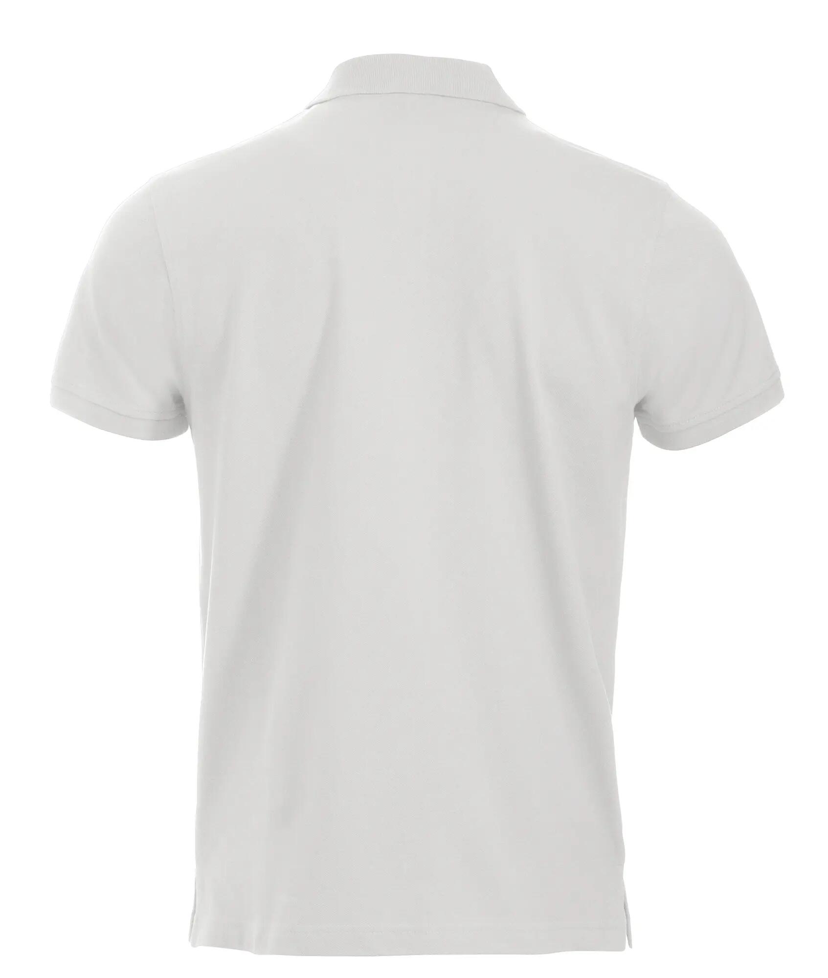 clique Classic Lincoln S/S Poloshirt — moderne Passform, 100% Baumwolle – white 4/4