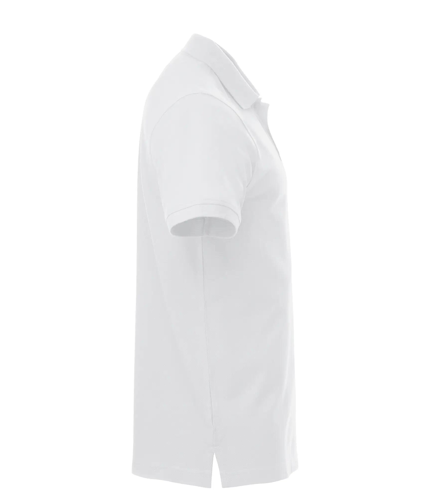 clique Classic Lincoln S/S Poloshirt — moderne Passform, 100% Baumwolle – white 3/4
