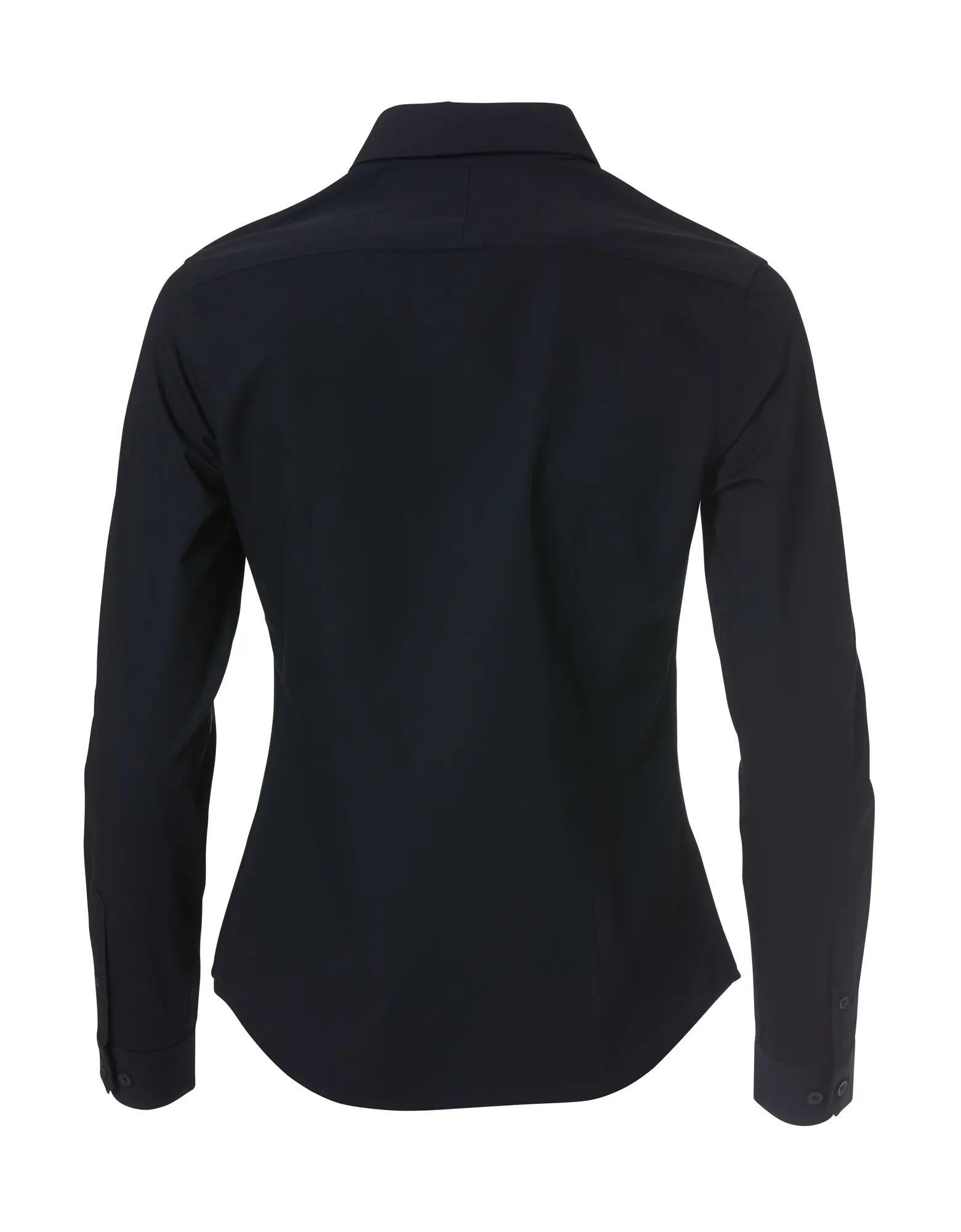clique Clare dames overhemdbloes lange mouw 100% katoen zwart – black 2/4