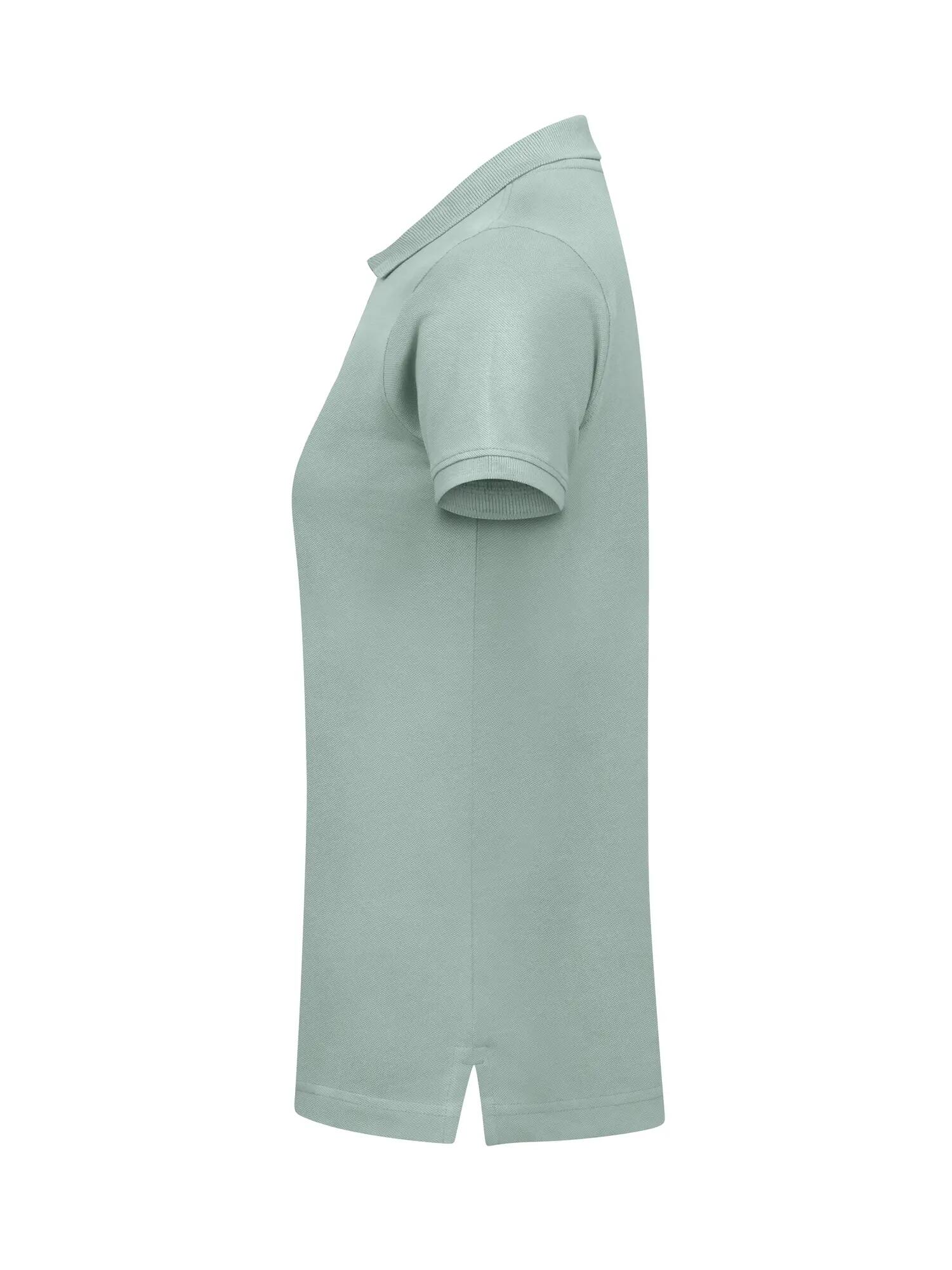 clique Classic Marion S/S Polo – corte moderno, 100% algodão – Sage Green 2/4