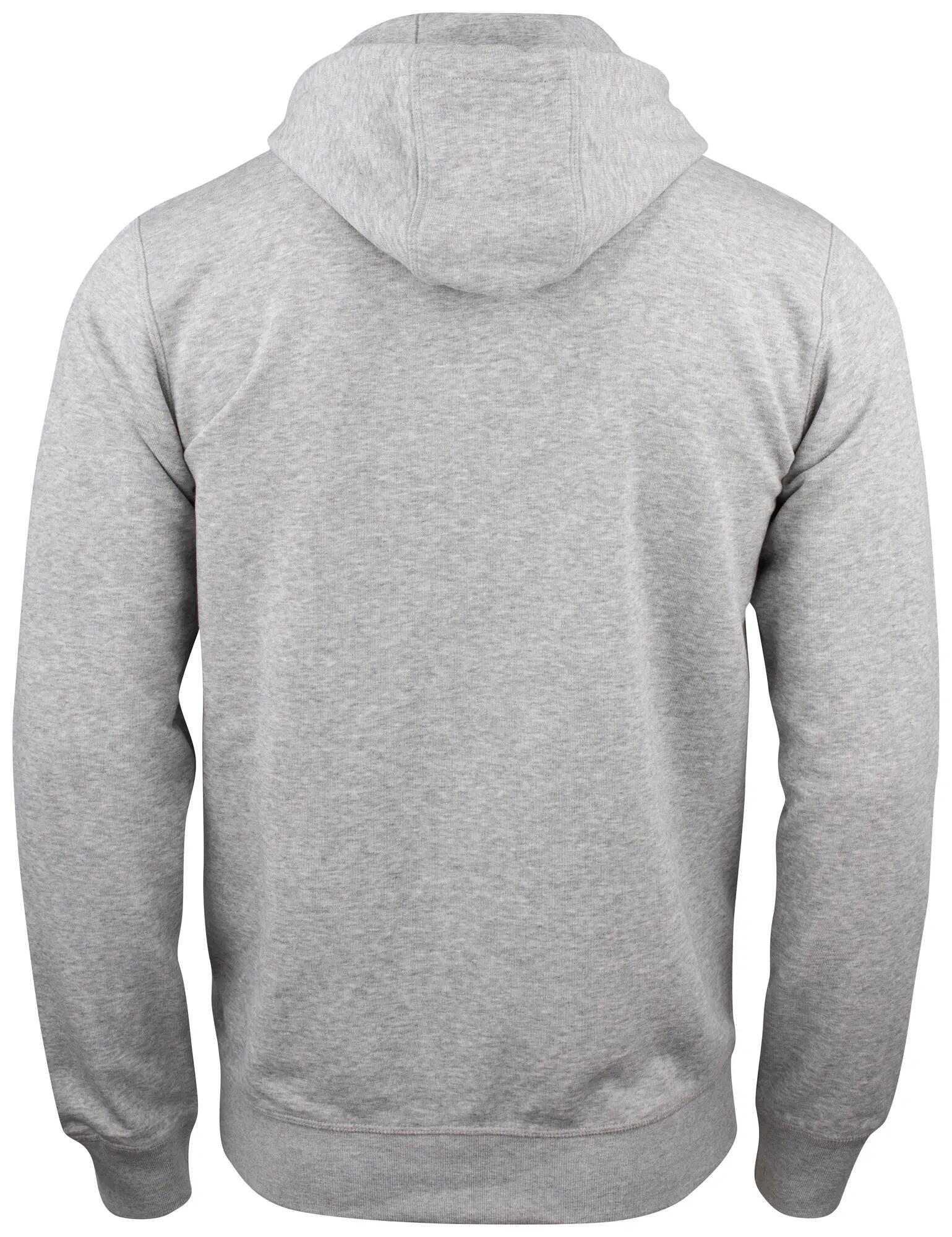 clique Premium OC Hoody Full Zip Bio-Baumwolle grau melange – grey melange 2/4