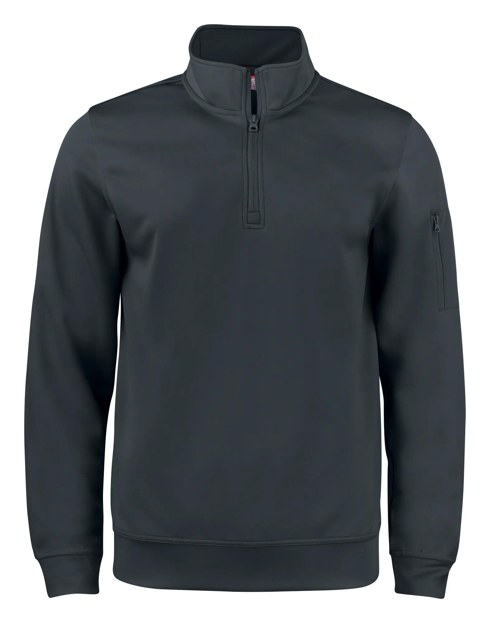 clique Basic Active Half Zip – black 1/4