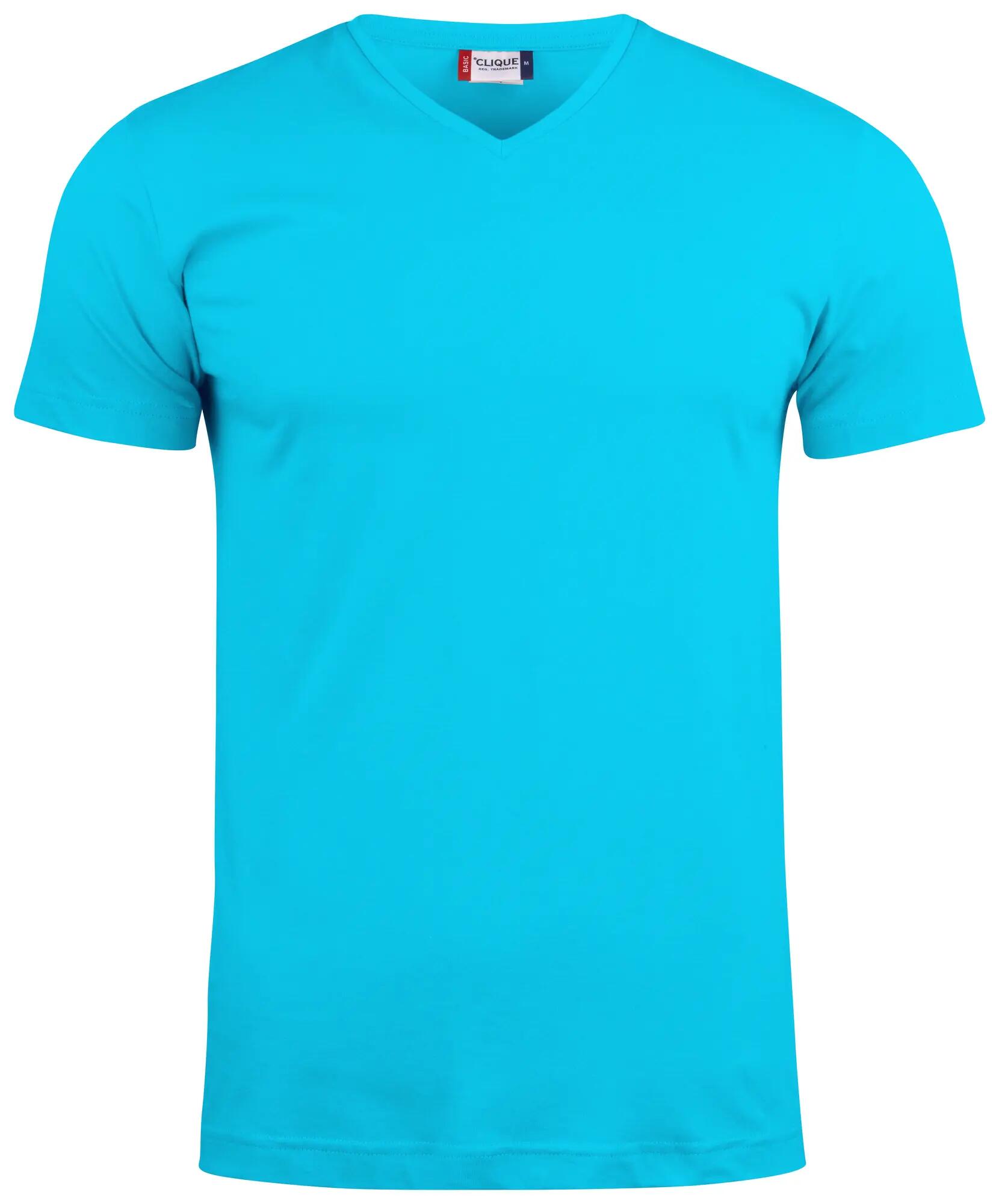 clique Basic-T V-neck – turquoise 1/4