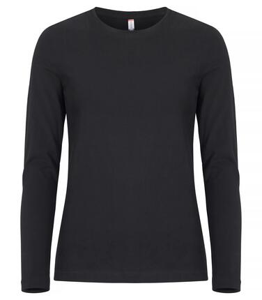 clique Premium Fashion-T L/S Women – Premium long sleeve T-shirt – Black