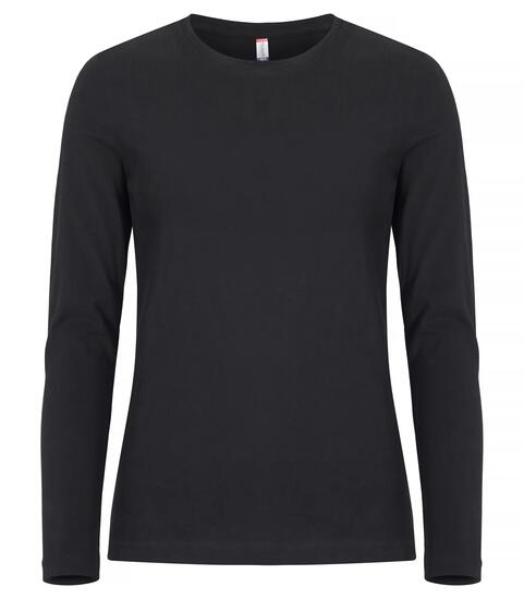 clique Premium Fashion-T L/S Women – Premium long sleeve T-shirt – Black