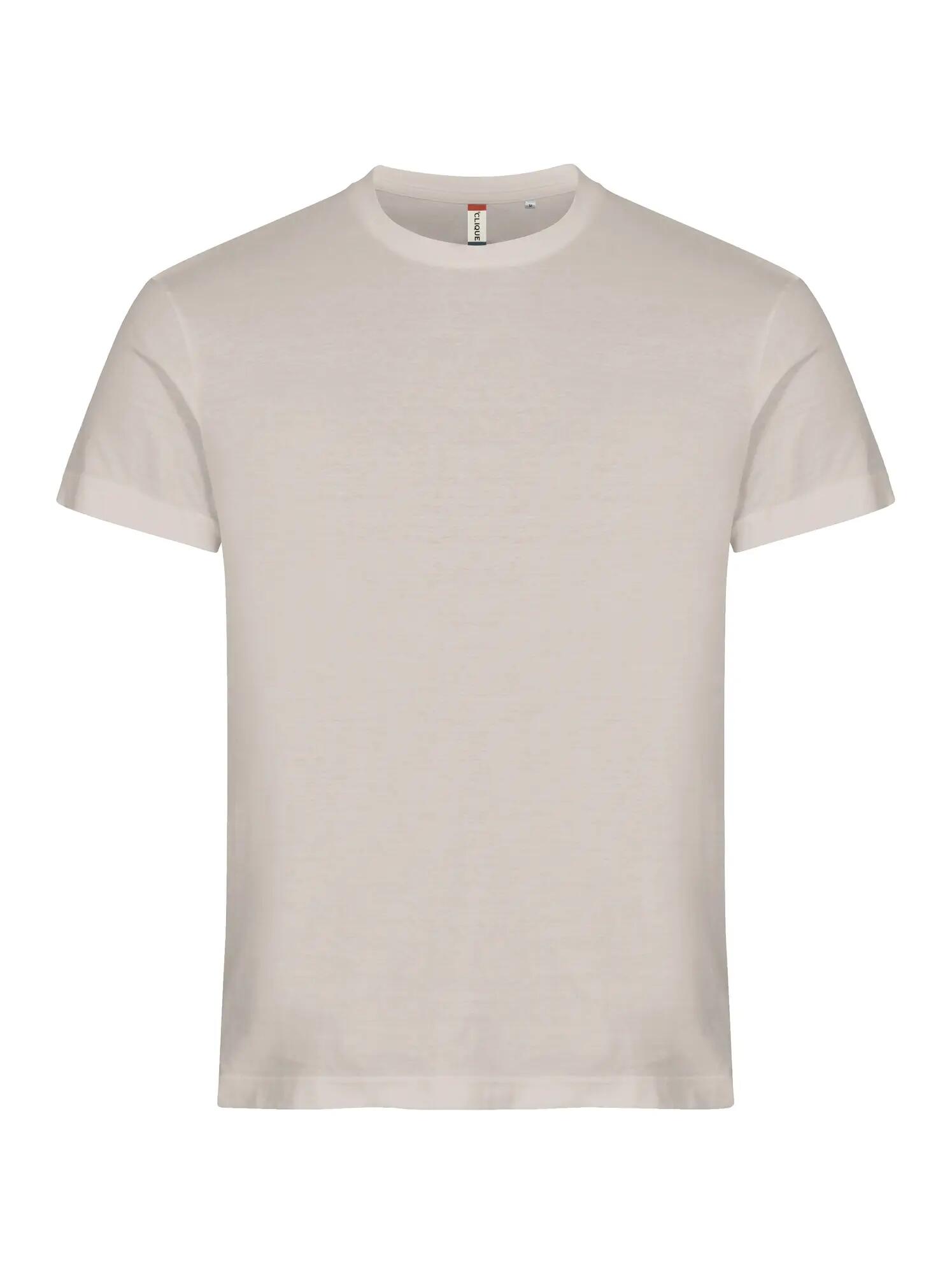clique Basic-T T-shirt homem corte mais justo algodão Stone 1/5