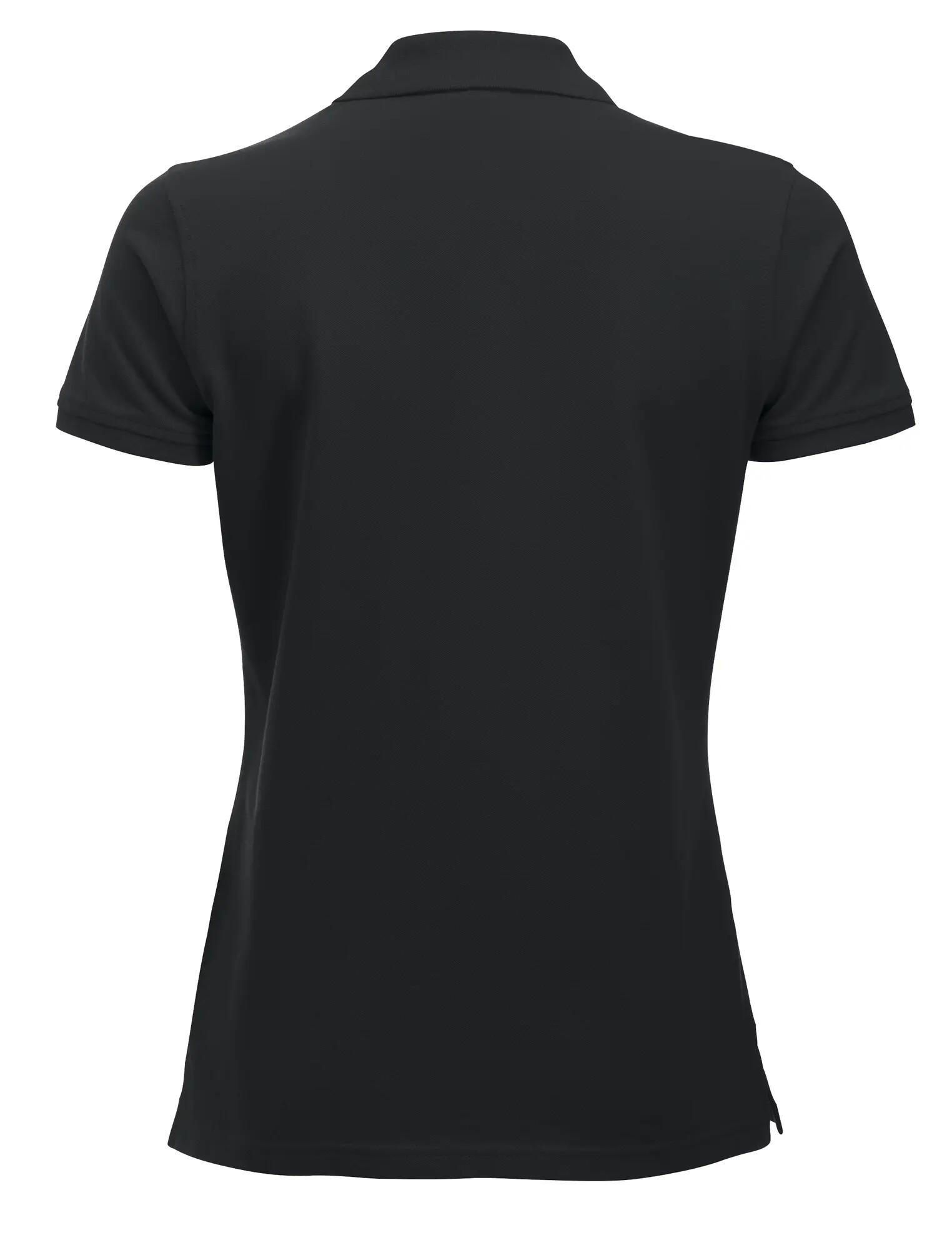 clique Classic Marion S/S damskie polo z bawełny, nowoczesny krój – black 2/4