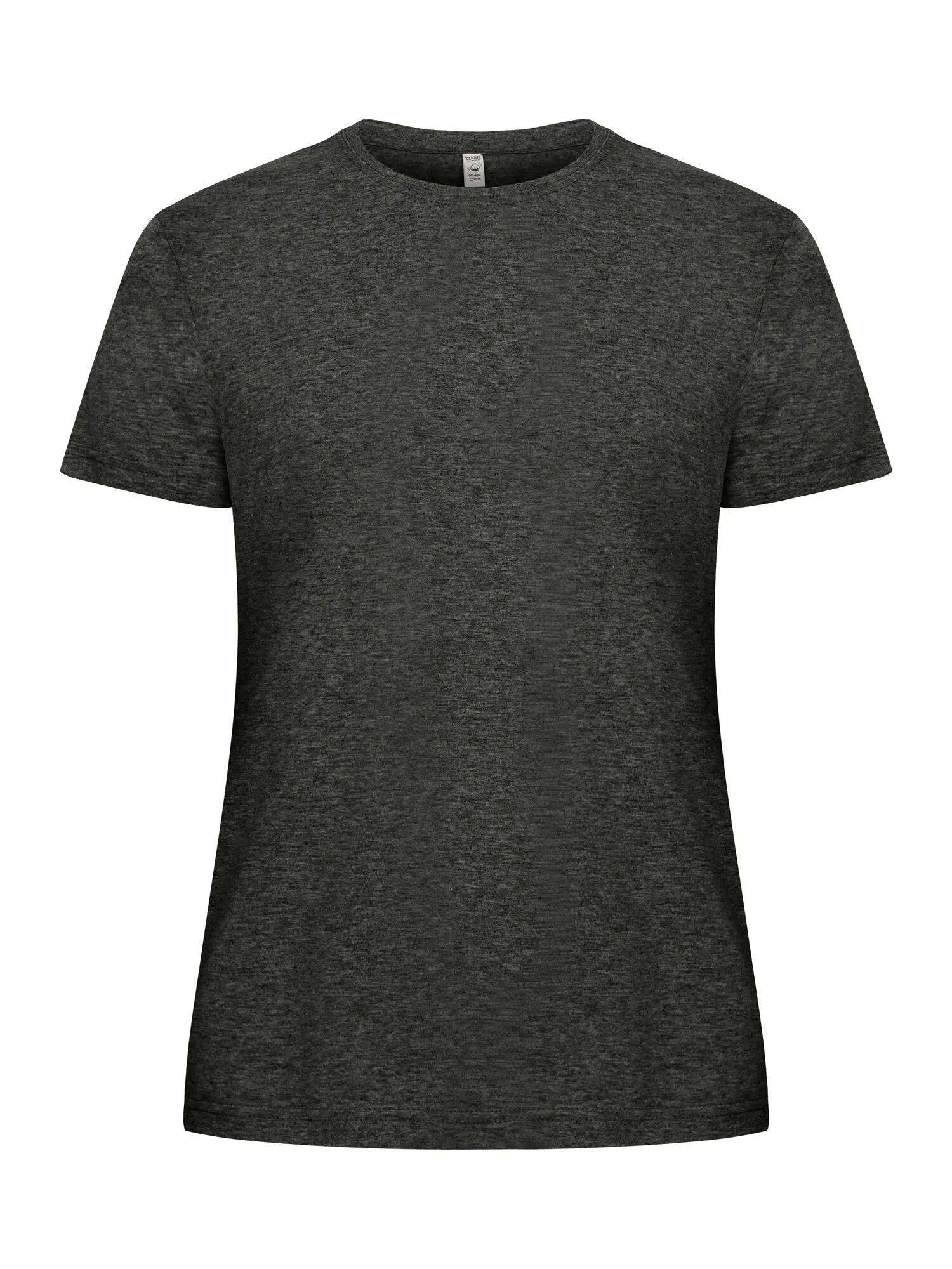 clique Classic OC-T Women T-Shirt aus 100% Bio-Baumwolle anthracite melange 1/4