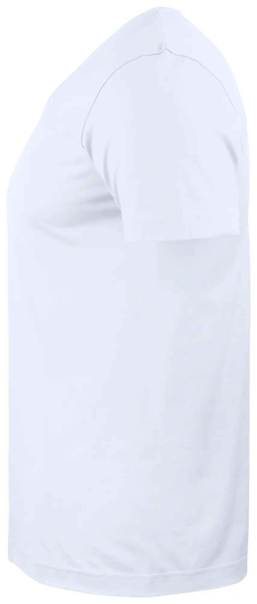 clique Basic-T V-neck – white 3/4