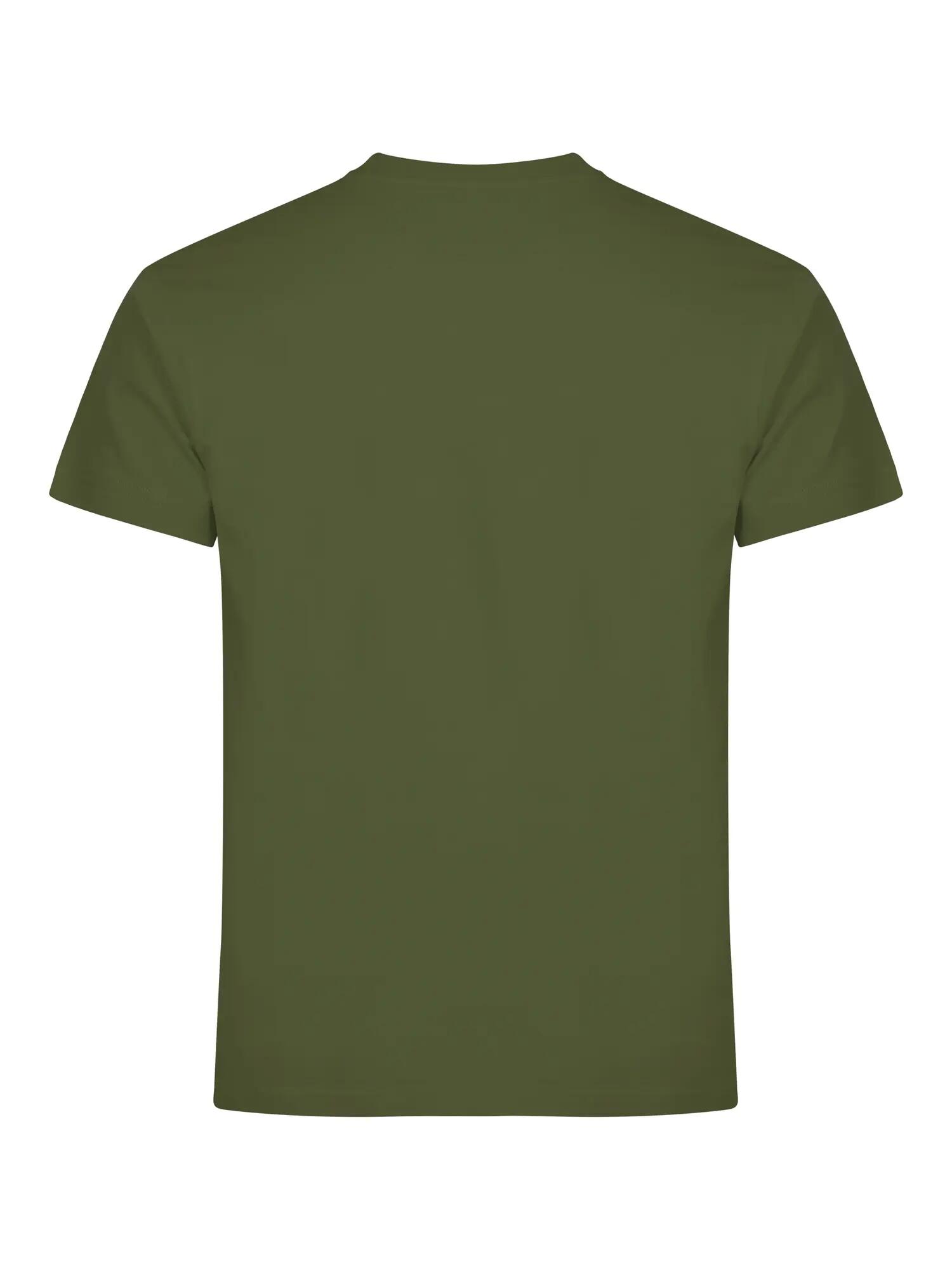clique Basic-T T-shirt homem corte ajustado olive green 4/5