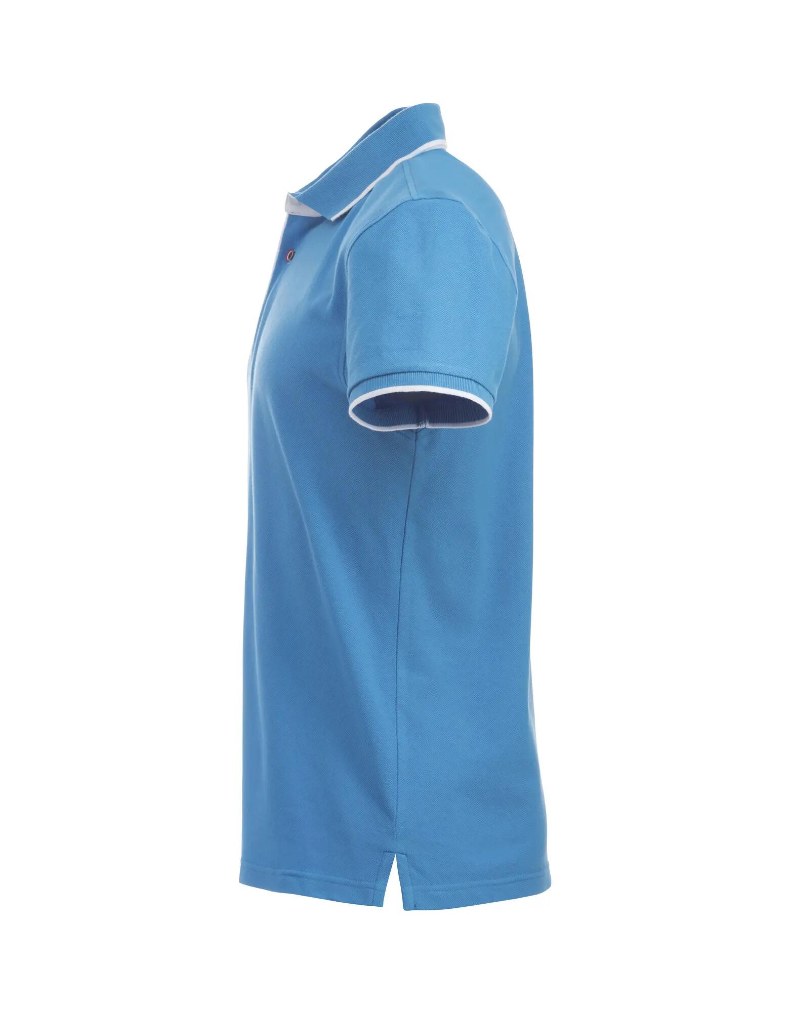 clique Polo Seattle 100% algodão azul vivo – bright blue 3/4