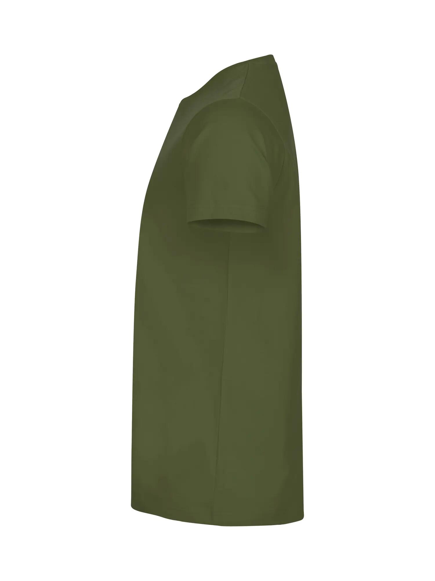 clique Basic-T T-shirt homem corte ajustado olive green 3/5