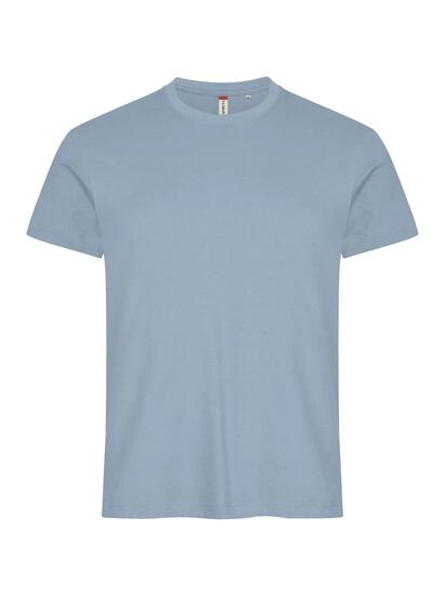 clique Basic-T – Herren-T-Shirt Slim Fit aus Baumwolle, Soft Blue