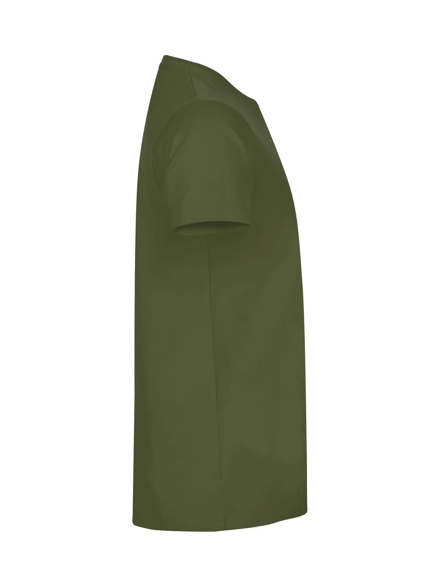 clique Basic-T T-shirt homem corte ajustado olive green 2/5