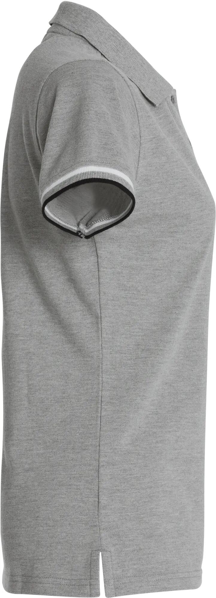 clique Newton Women Polo em 100% algodão ring-spun Cinzento Mesclado – Grey 4/4