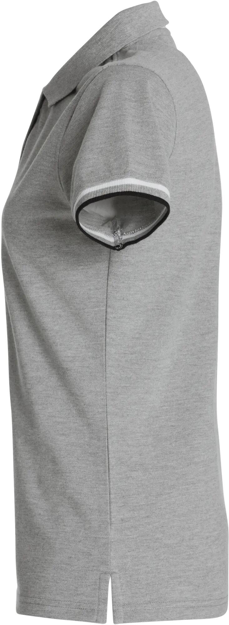 clique Newton Women Polo em 100% algodão ring-spun Cinzento Mesclado – Grey 3/4