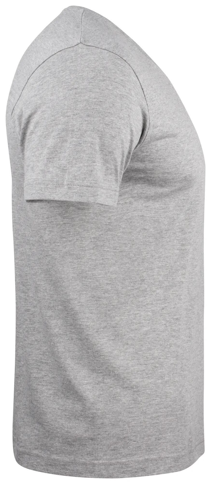 clique Basic-T V-neck – grey melange 4/4