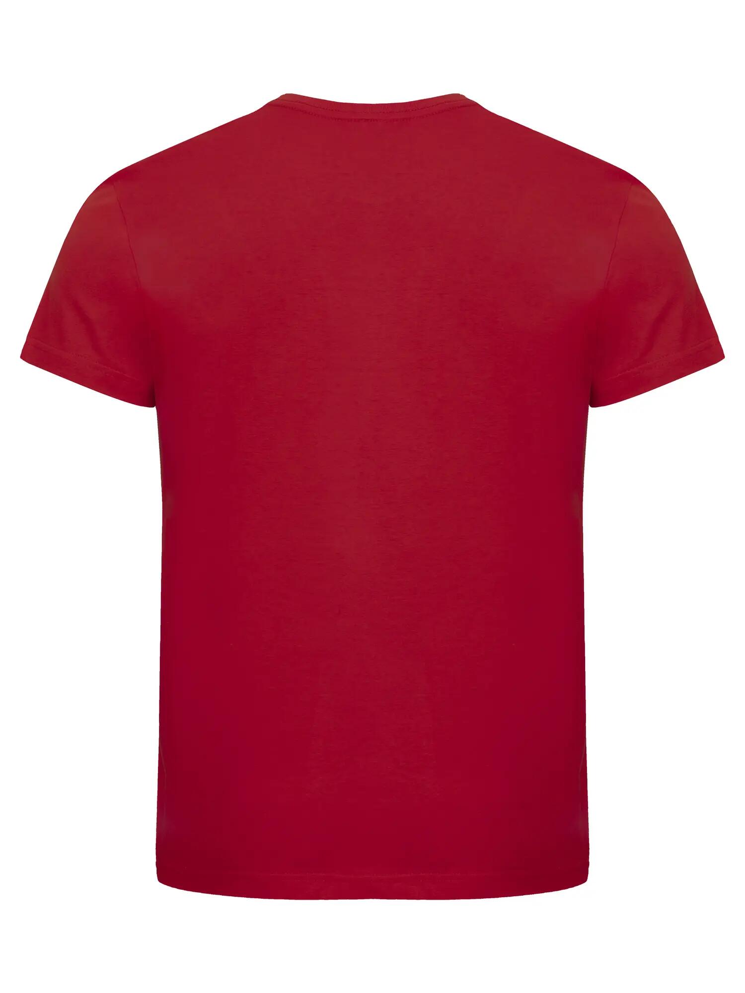 clique Classic OC-T heren T‑shirt 100% biologisch katoen rood – red 3/4