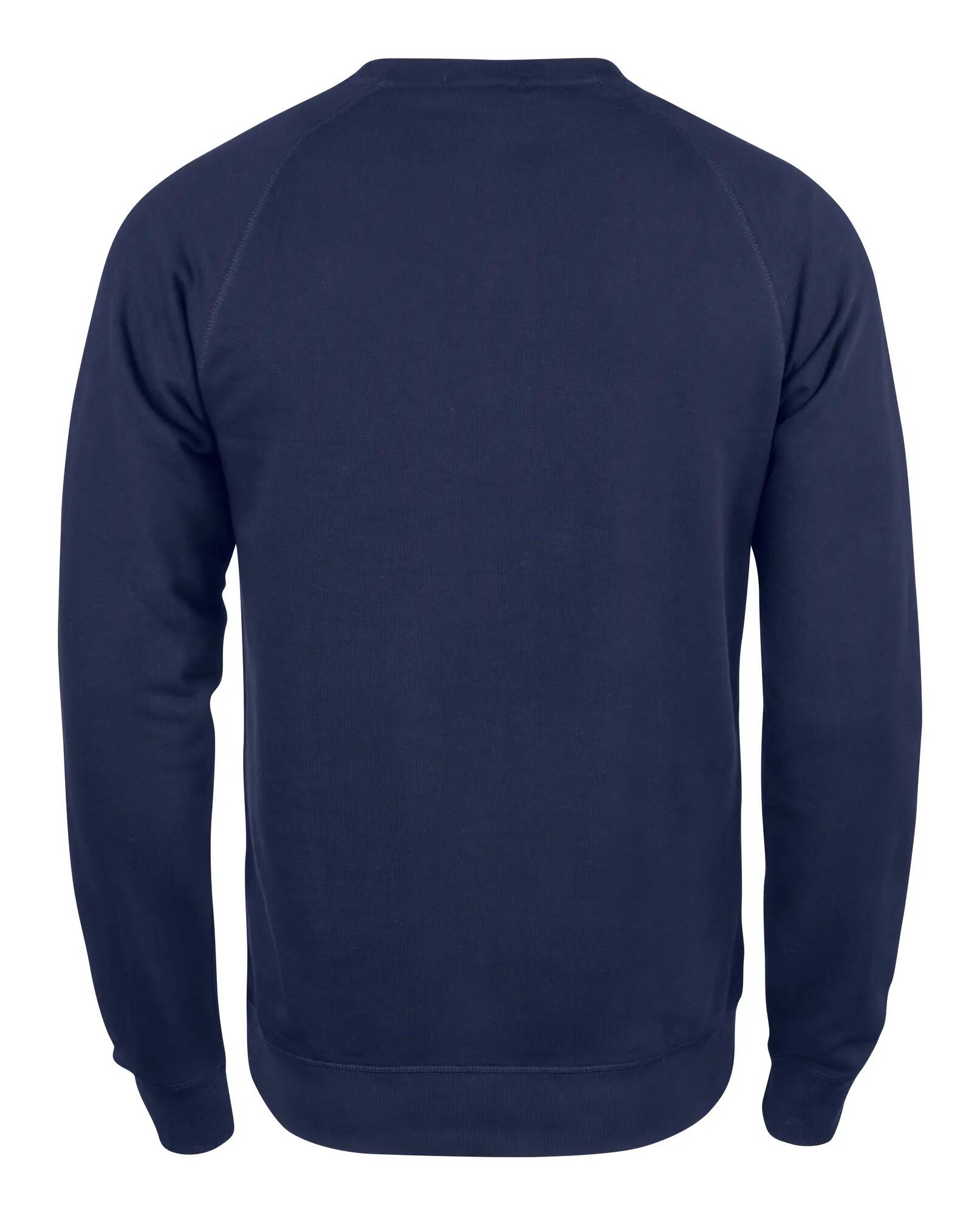 clique Premium OC Roundneck sweat-shirt col rond en coton bio – dark navy 2/4
