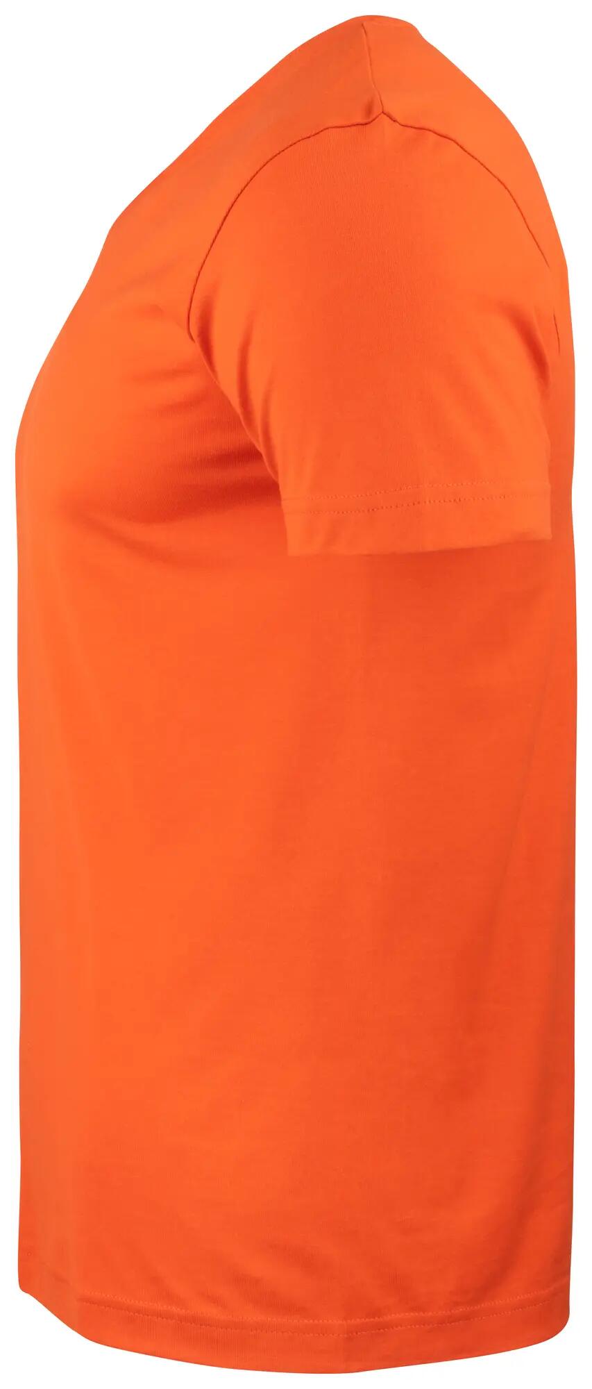 clique Basic-T V-neck – blood orange 3/4