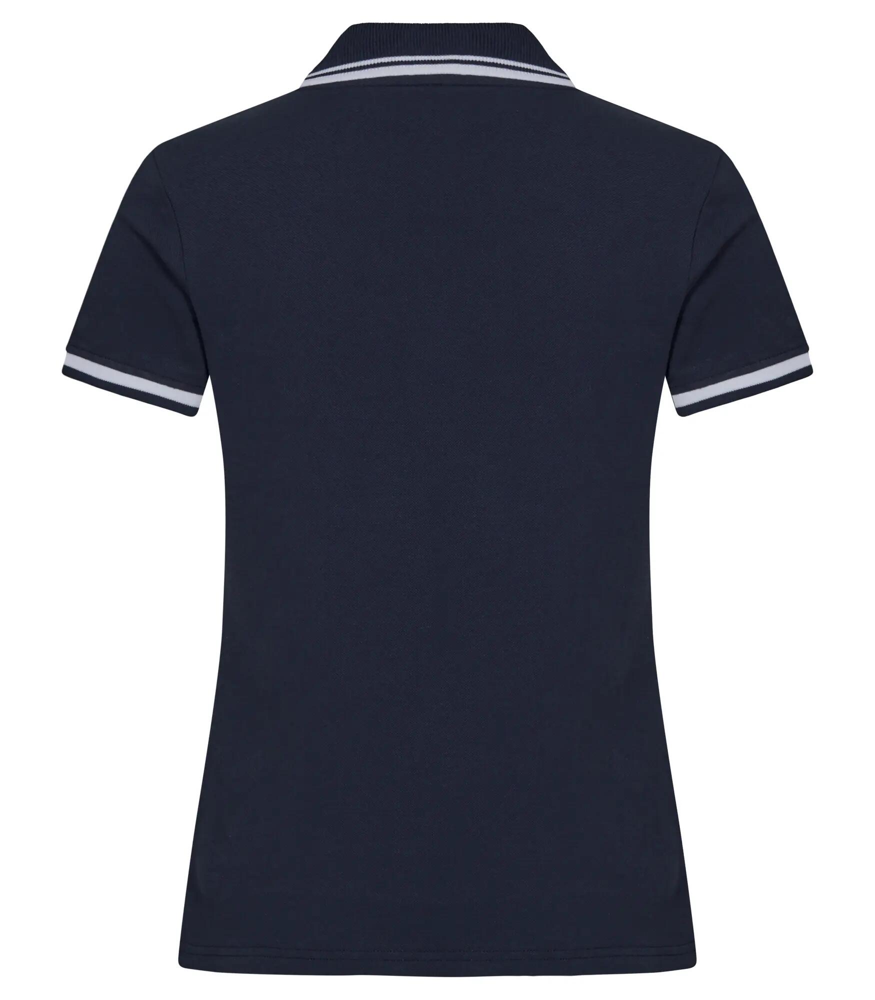 clique Polo Astoria 100% algodão – Dark Navy com riscas contrastantes 2/4