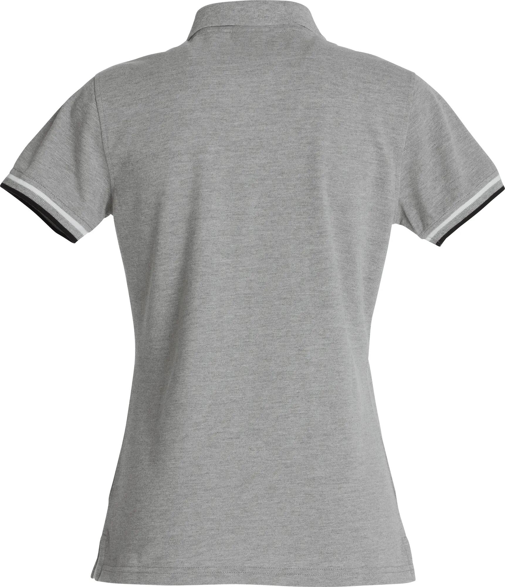 clique Newton Women Polo em 100% algodão ring-spun Cinzento Mesclado – Grey 2/4