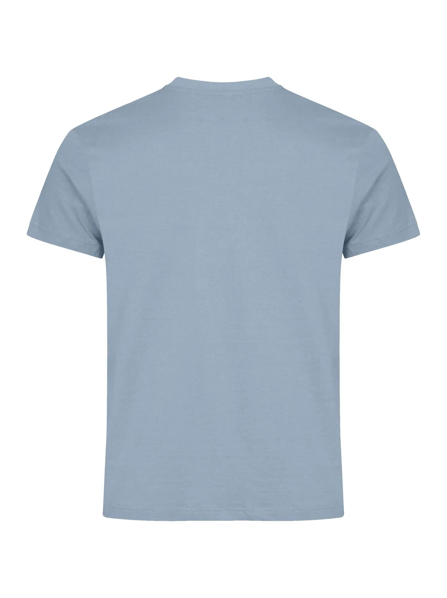 clique Basic-T – T-shirt de homem corte ajustado em algodão – Soft Blue 2/5