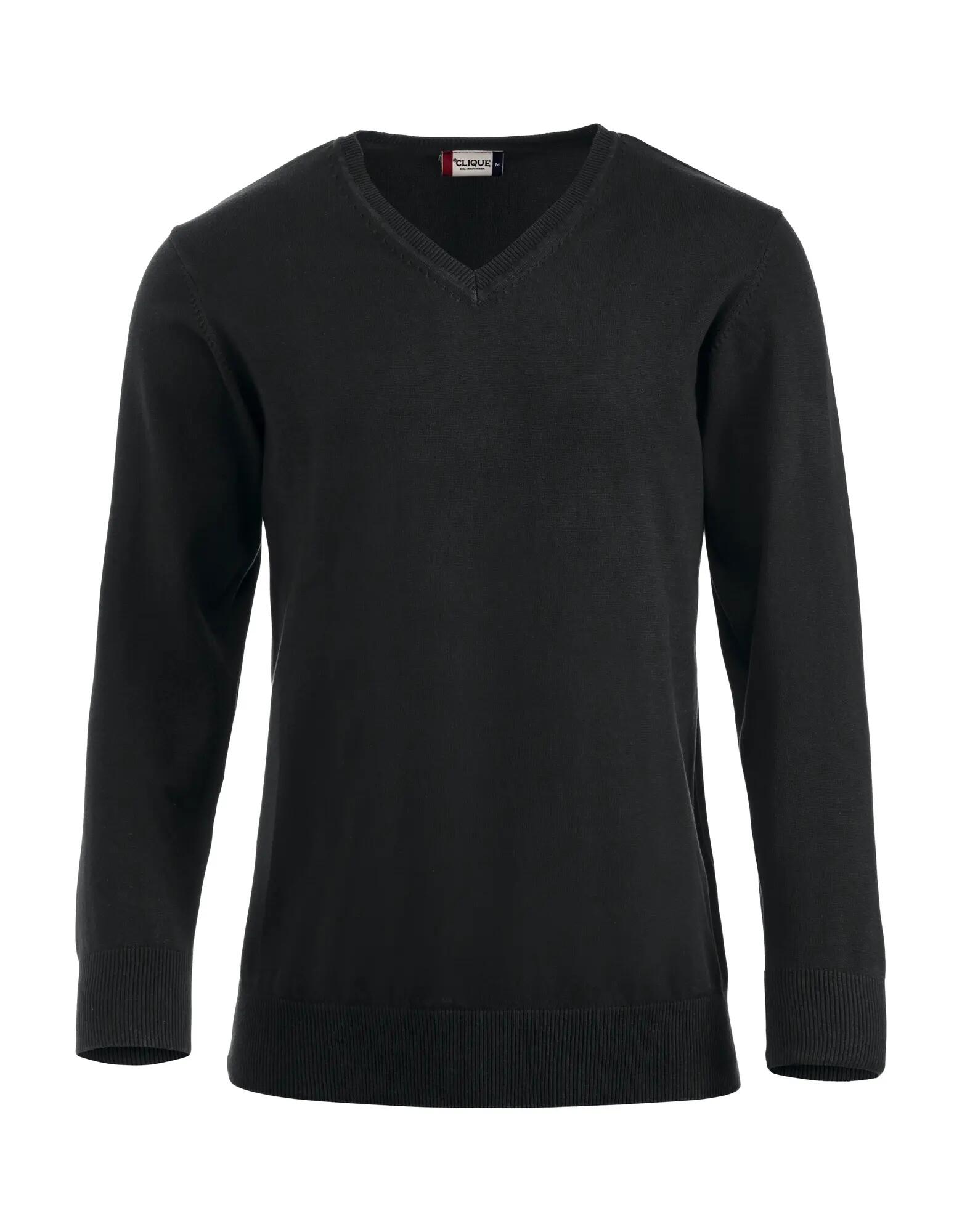 clique Aston camisola V homem 100% algodão, acabamento silicone – black 1/4