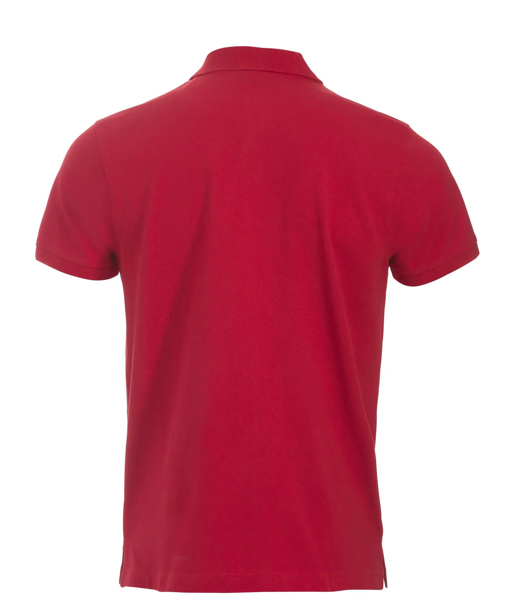 clique Classic Lincoln S/S Poloshirt aus Baumwolle, moderne Passform – red 2/4