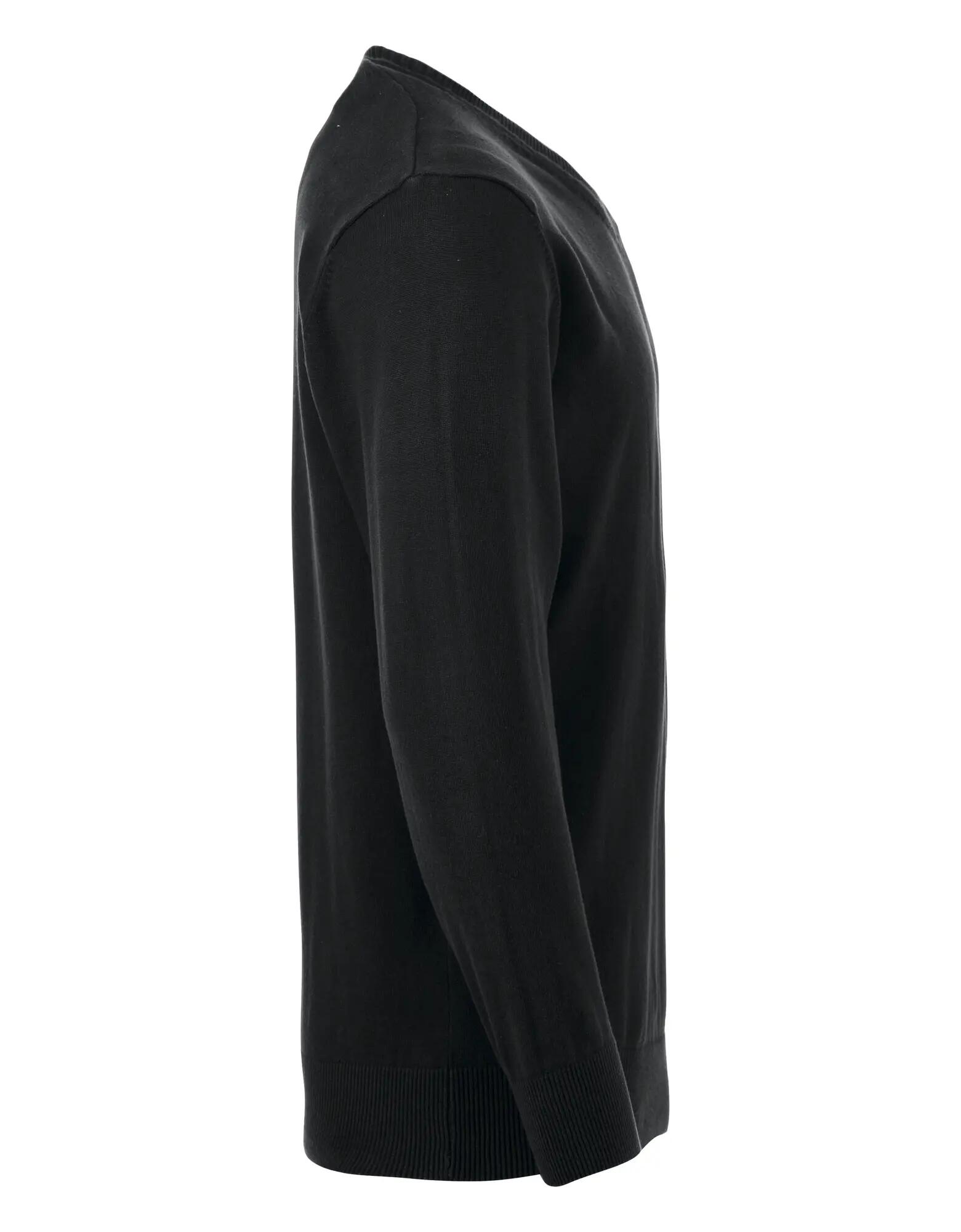 clique Aston camisola V homem 100% algodão, acabamento silicone – black 4/4