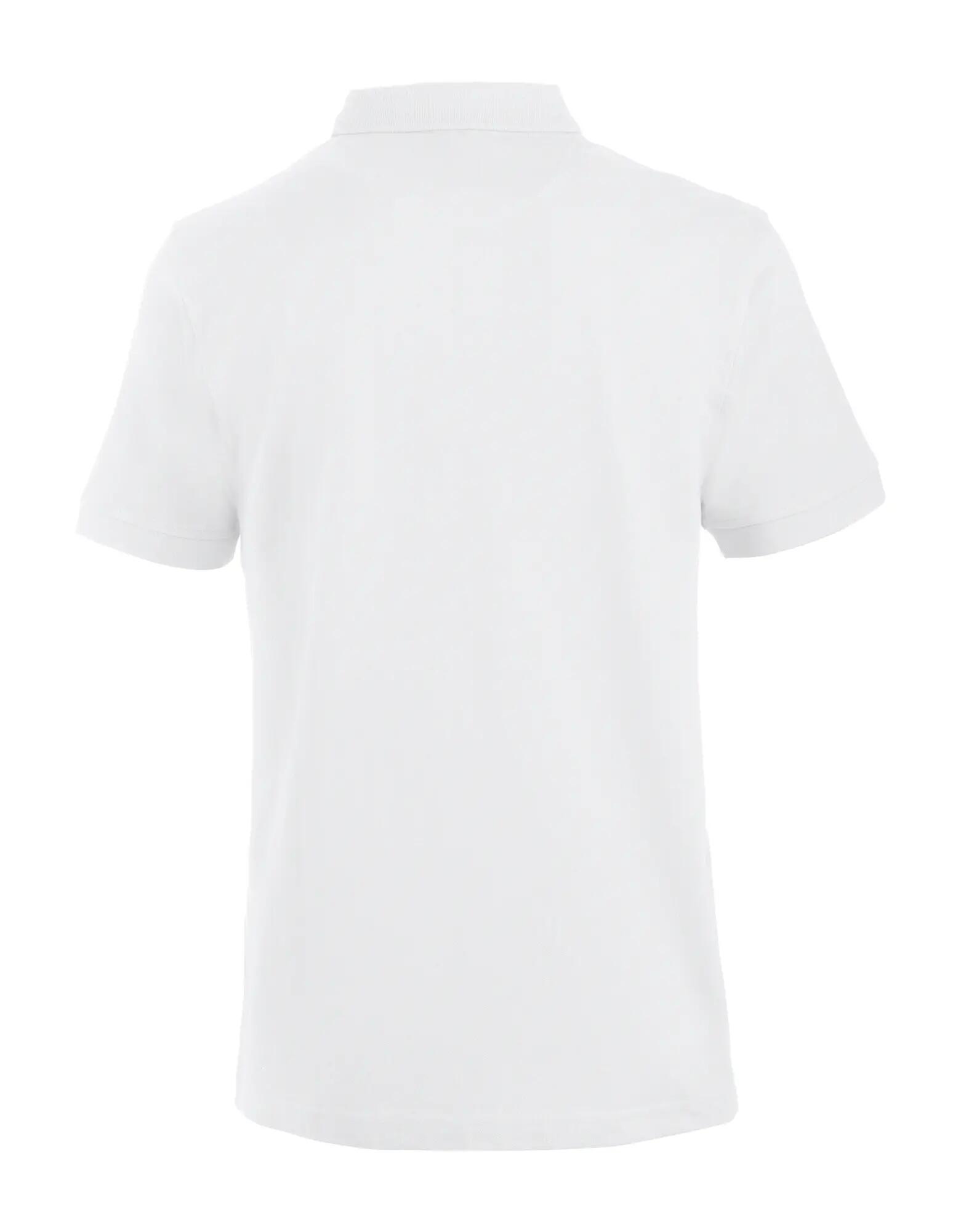 clique koszulka polo Lincoln z czesaną bawełną – klasyczny krój, biały – white 2/4