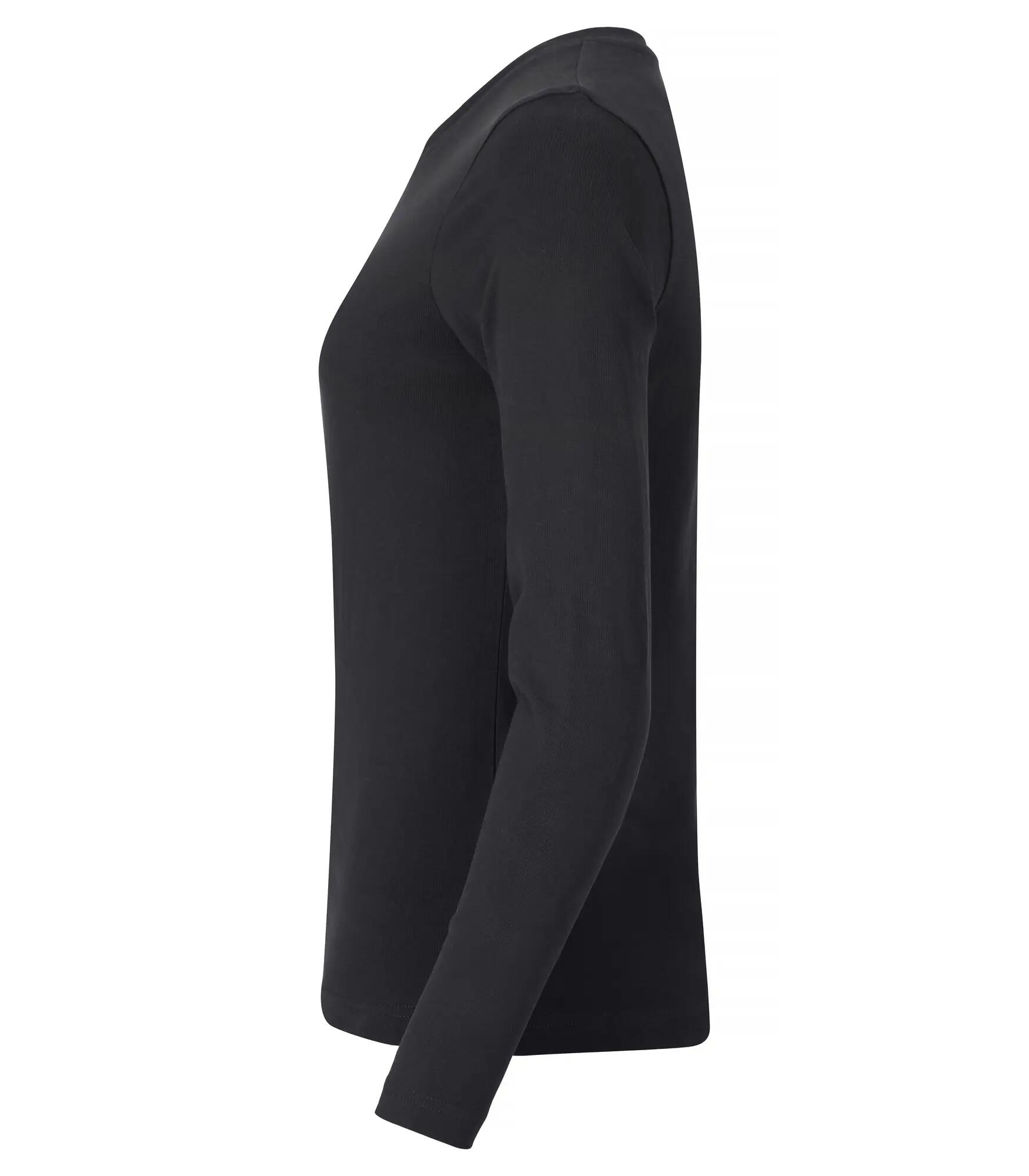 clique Premium Fashion-T L/S Women - Manga larga, algodón – Black 3/4
