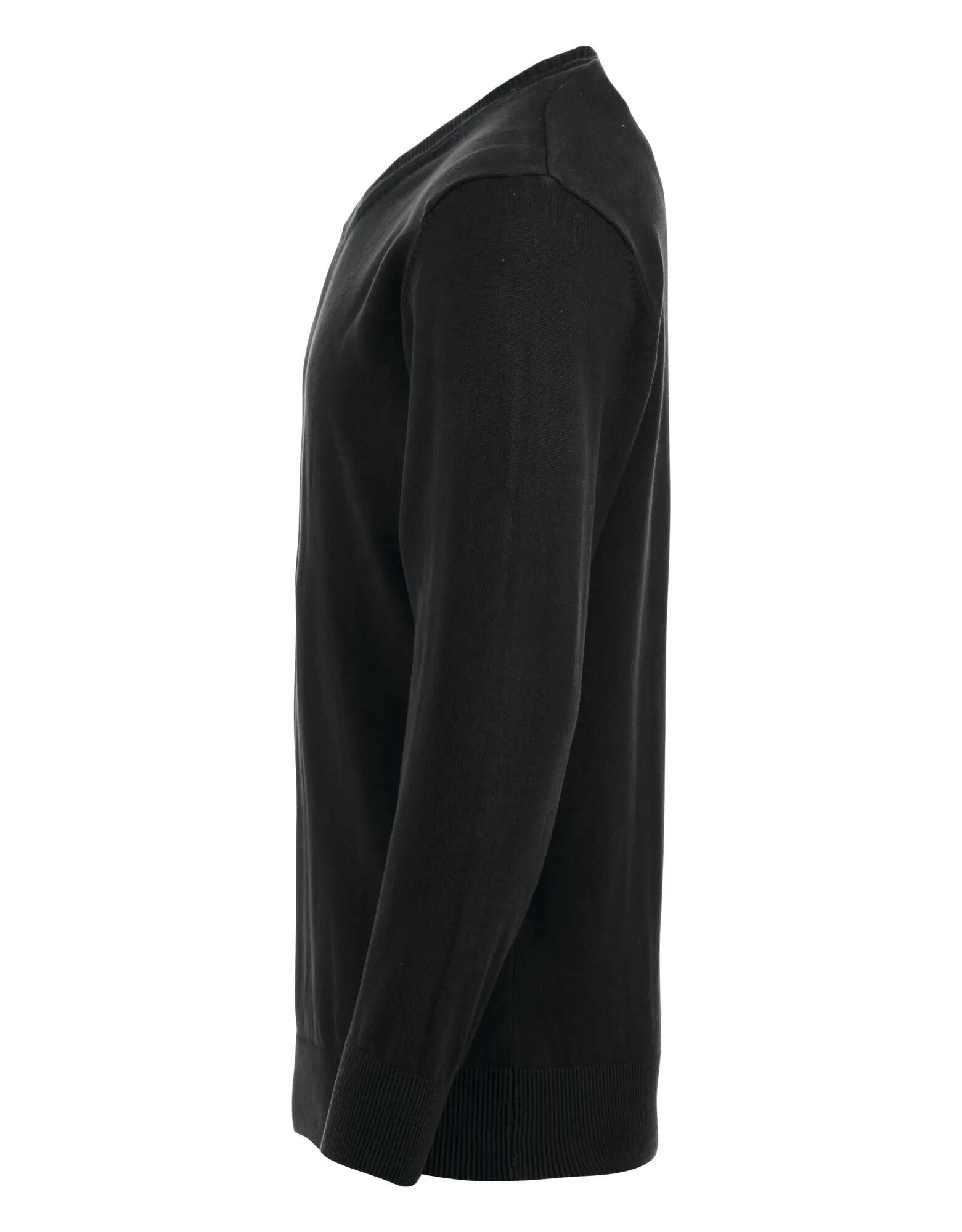clique Aston camisola V homem 100% algodão, acabamento silicone – black 3/4