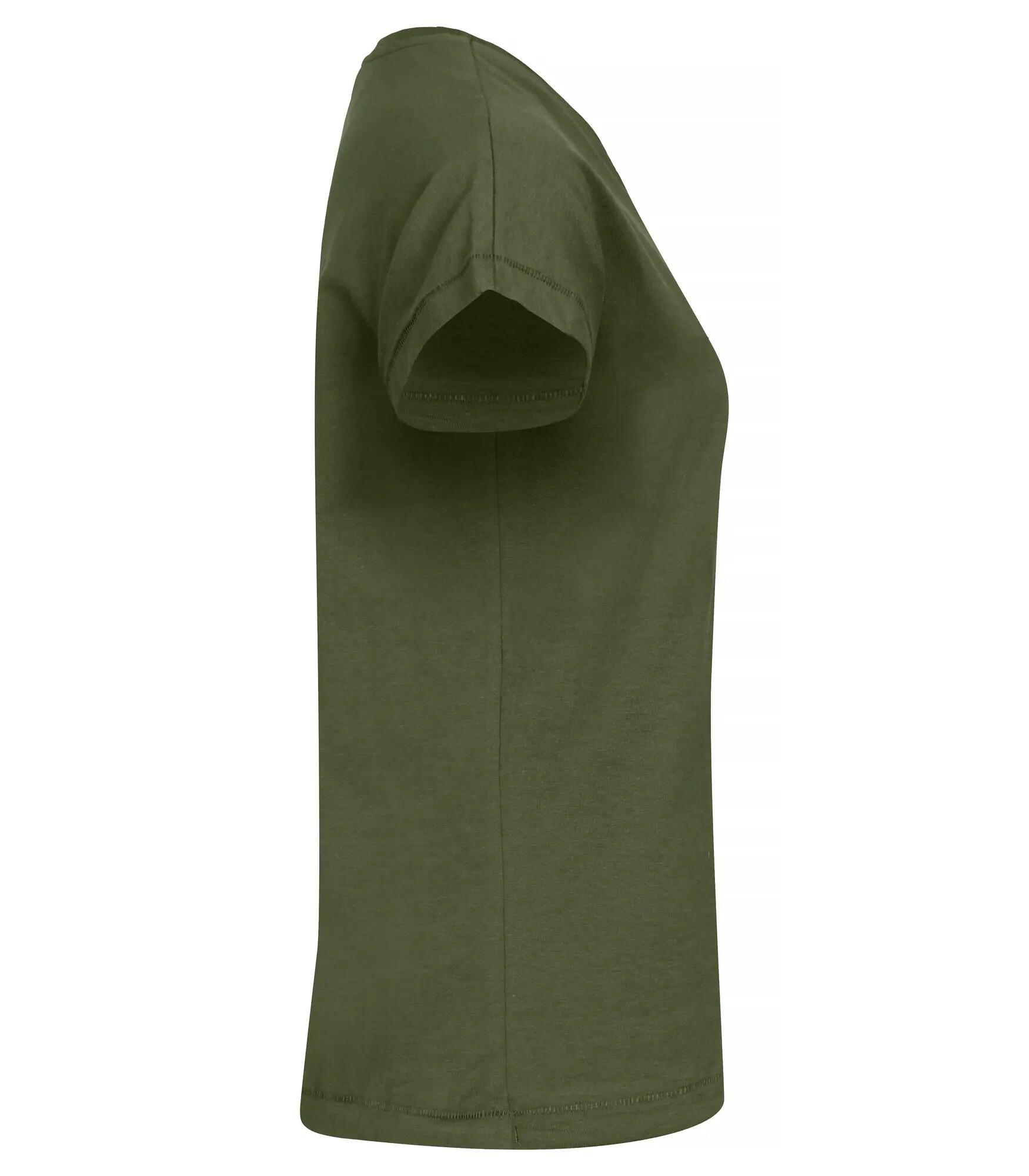 clique Fashion Top Women T-Shirt lässige Passform Kurzarm – olive Green 4/4