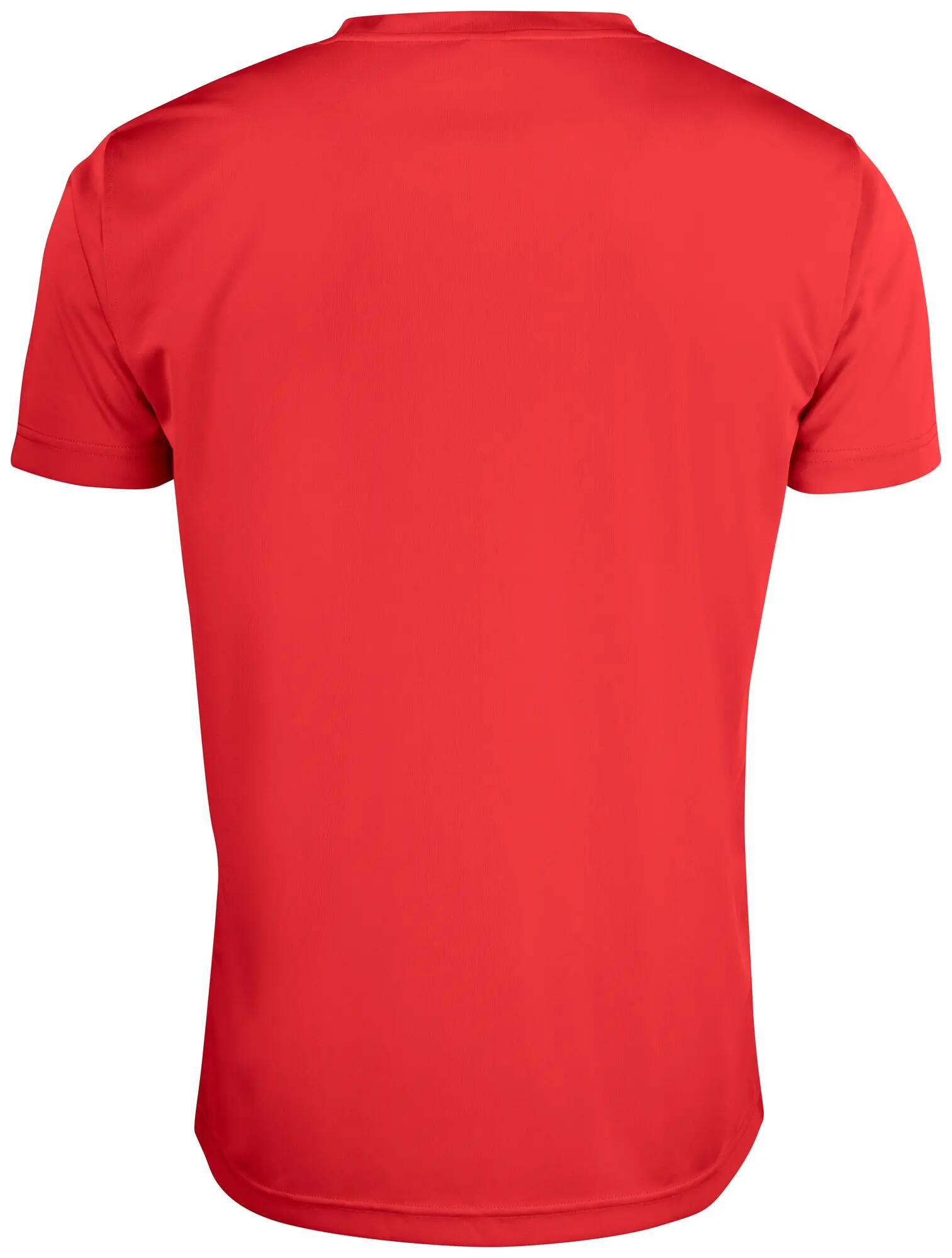 clique Basic Active-T Junior t-shirt 100% poliéster UV/50 – red 2/4